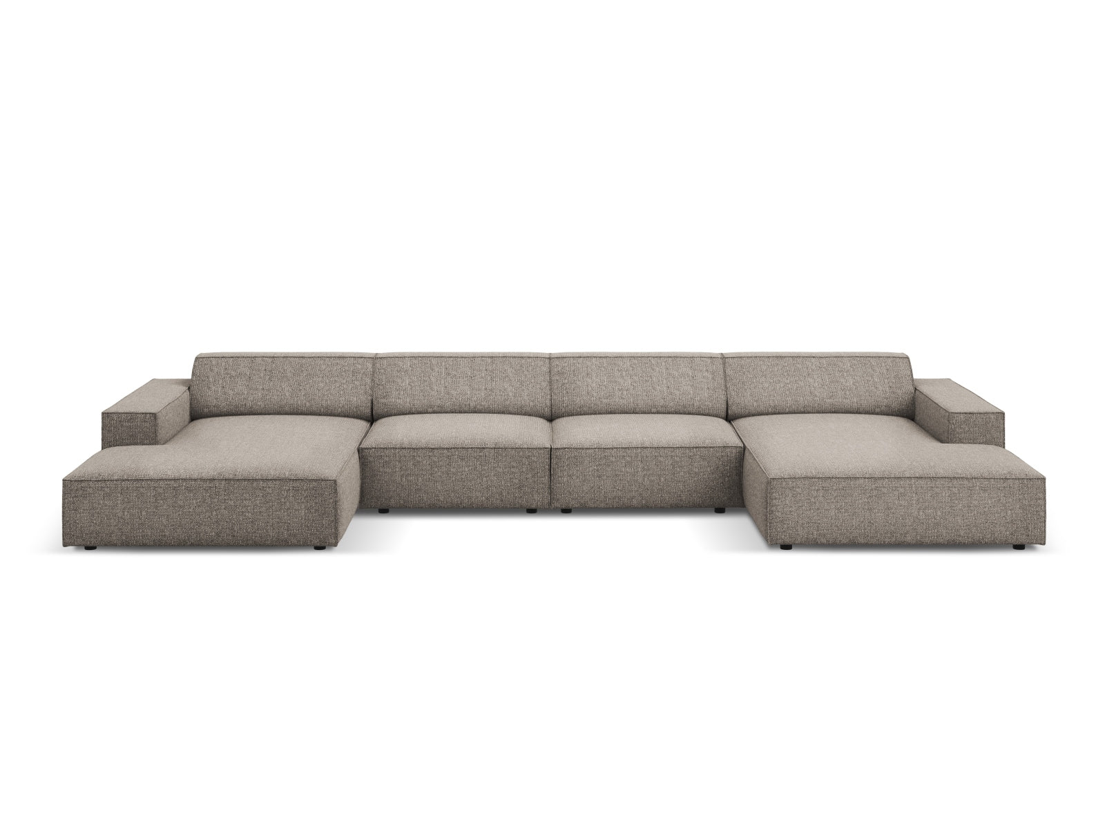 Jodie Modulares Panoramic Sofa 6 Sitzer in Grey präsentiert im Onlineshop von KAQTU Design AG. 3er Sofa ist von Micadoni