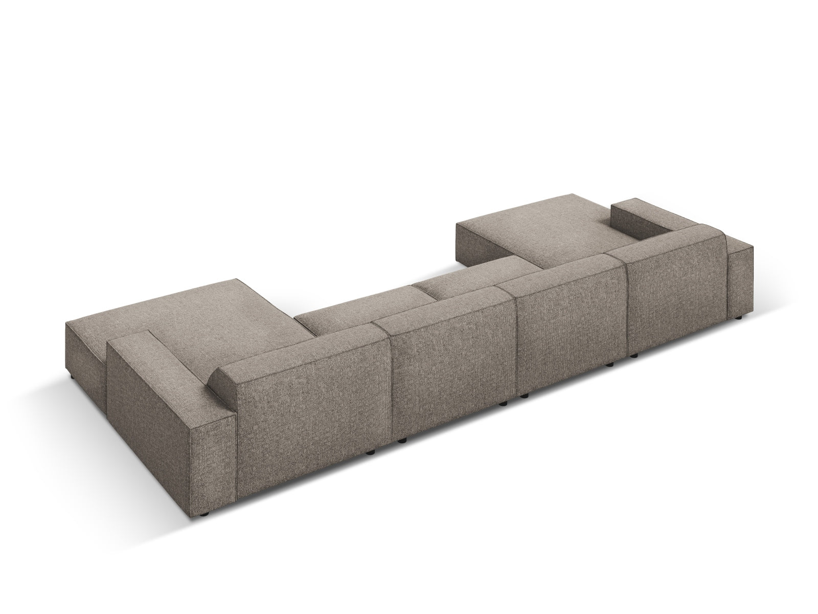 Jodie Modulares Panoramic Sofa 6 Sitzer in Grey präsentiert im Onlineshop von KAQTU Design AG. 3er Sofa ist von Micadoni