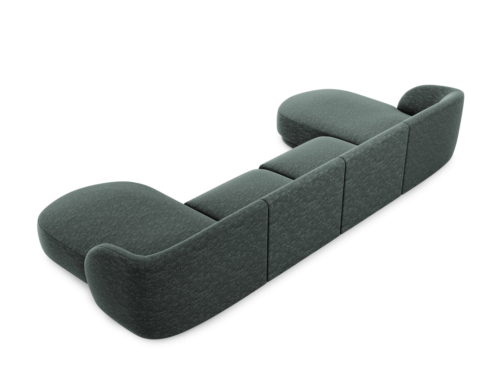 Miley Panoramic Sofa 5 Sitzer in Petrol präsentiert im Onlineshop von KAQTU Design AG. 5er Sofa ist von Micadoni