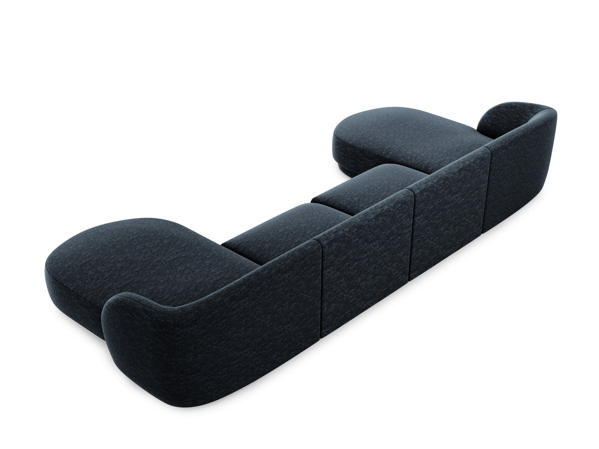 Miley Panoramic Sofa 5 Sitzer in Royal Blue-Haga präsentiert im Onlineshop von KAQTU Design AG. 5er Sofa ist von Micadoni