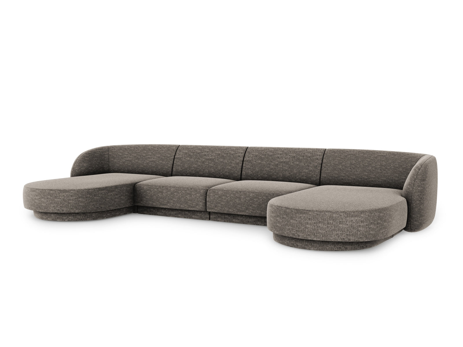 Miley Panoramic Sofa 5 Sitzer in Grey präsentiert im Onlineshop von KAQTU Design AG. 5er Sofa ist von Micadoni