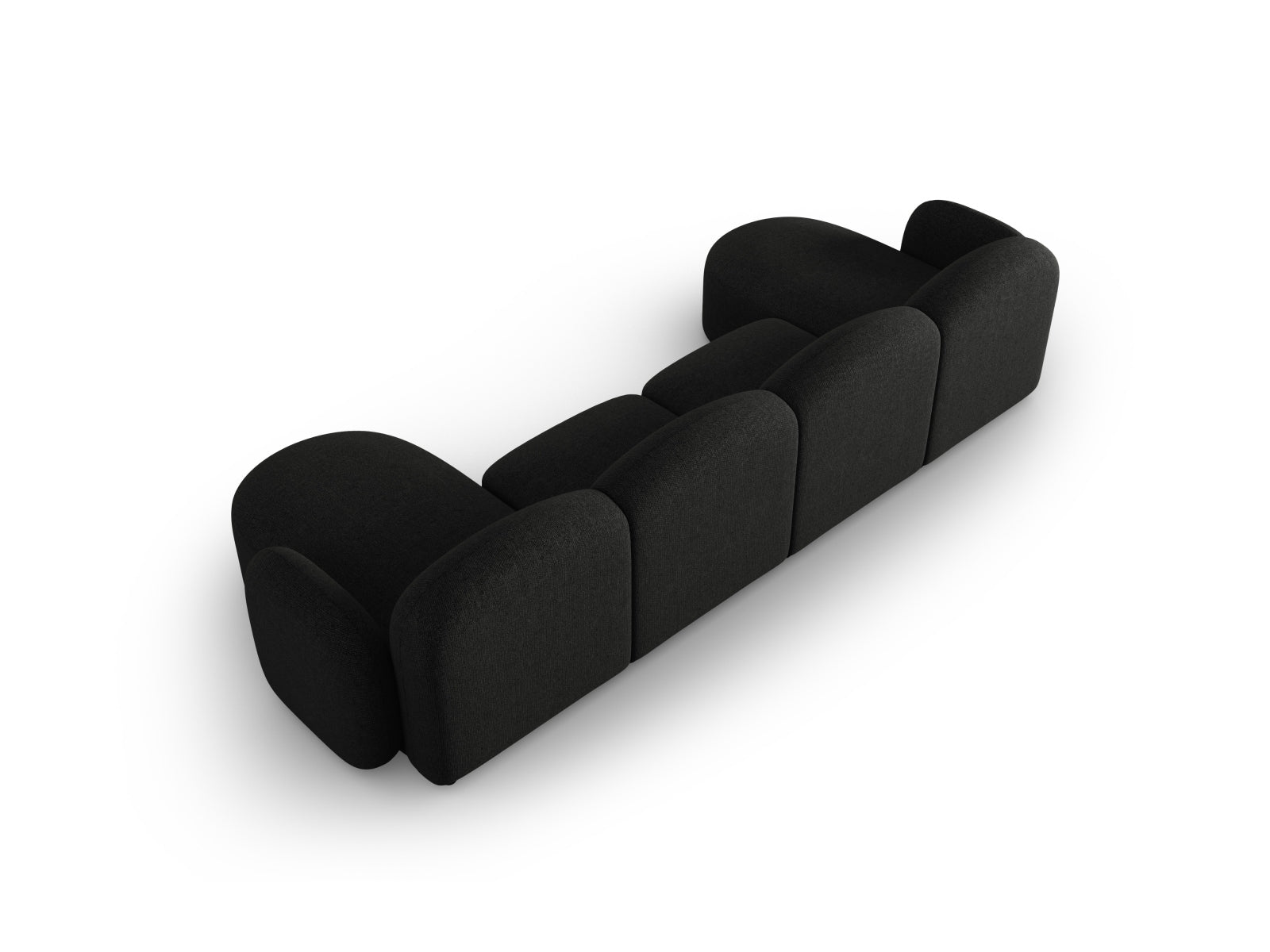 Entdecken Sie das stilvolle Blair Panoramic Sofa 6 Sitzer von Micadoni – ein luxuriöses Velours Sofa, das modernen Komfort und Eleganz vereint.