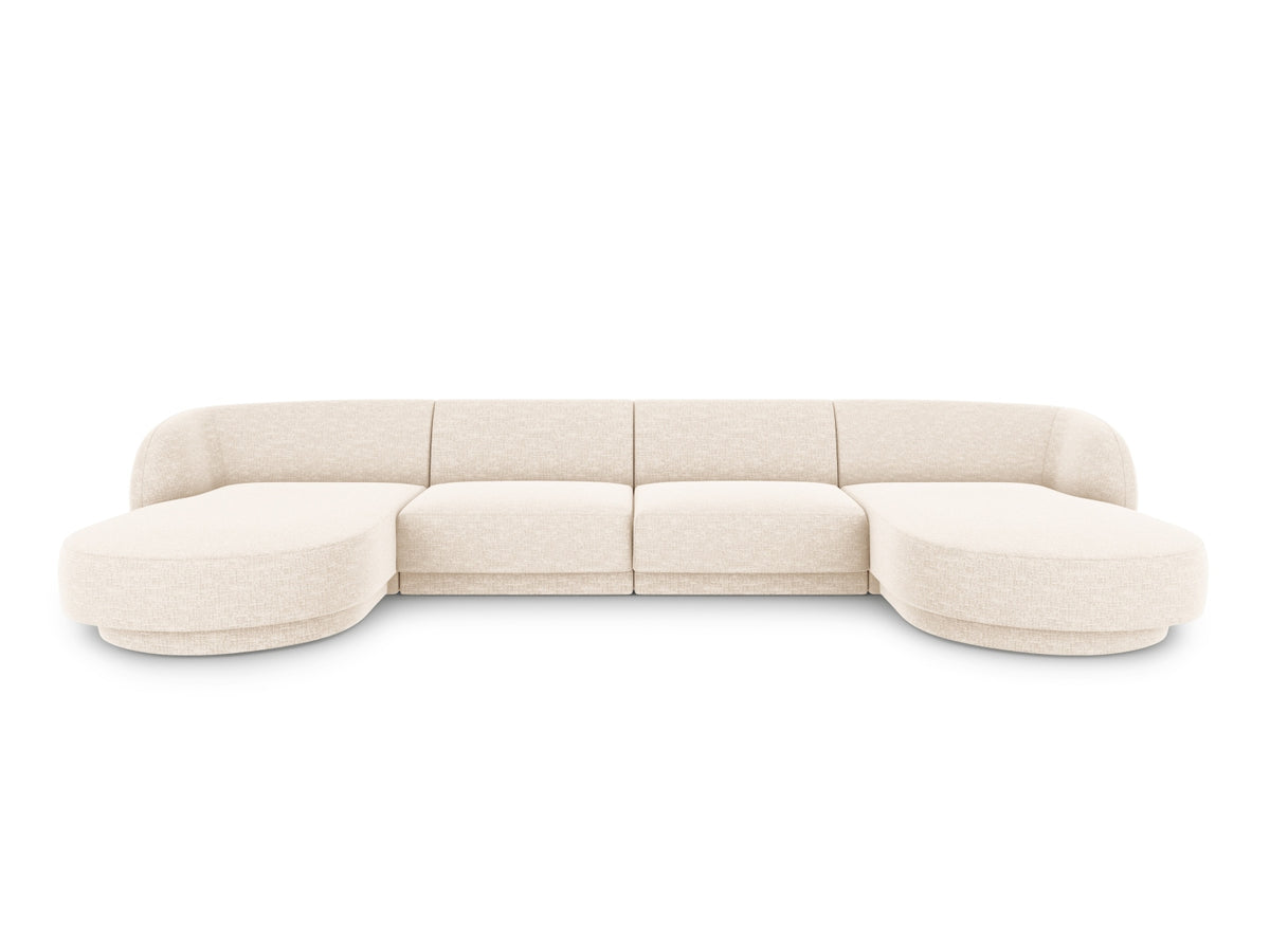 Miley Panoramic Sofa 5 Sitzer in Ivory-Eden präsentiert im Onlineshop von KAQTU Design AG. 5er Sofa ist von Micadoni