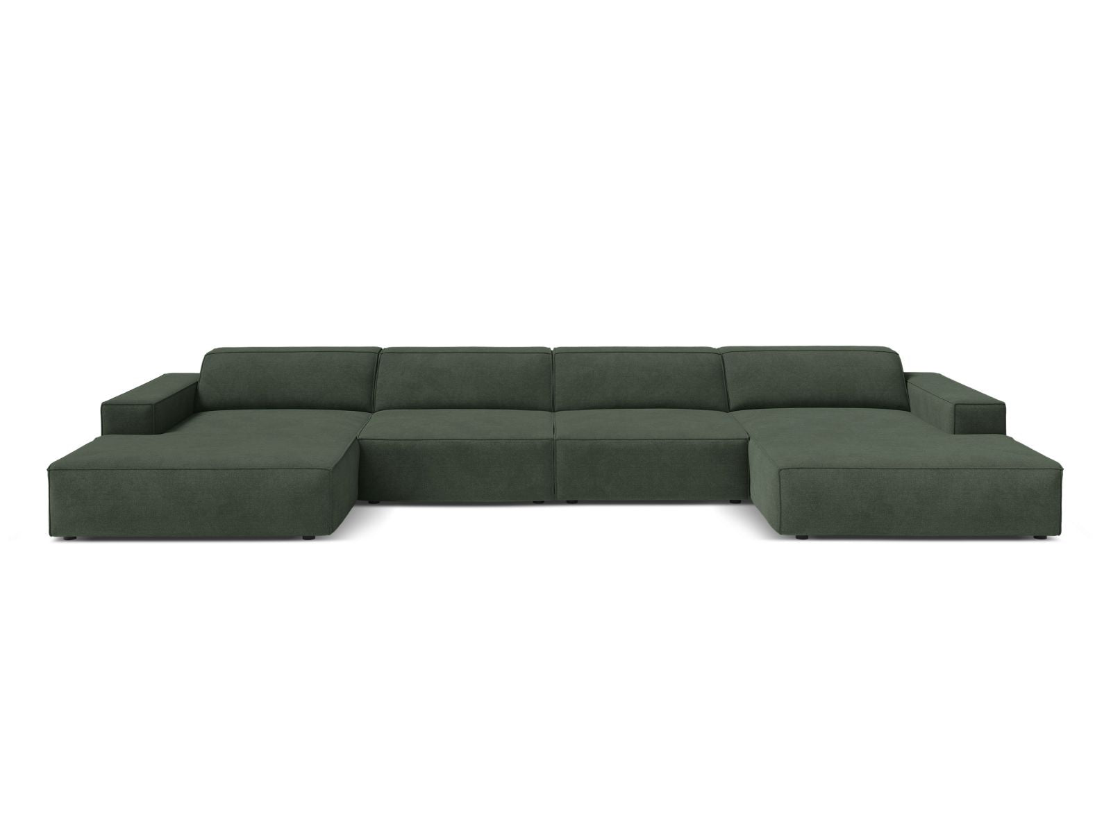 6-Sitzer Modular Panoramic Sofa Jodie in Moss Green-Liberty präsentiert im Onlineshop von KAQTU Design AG. 5er Sofa ist von Micadoni