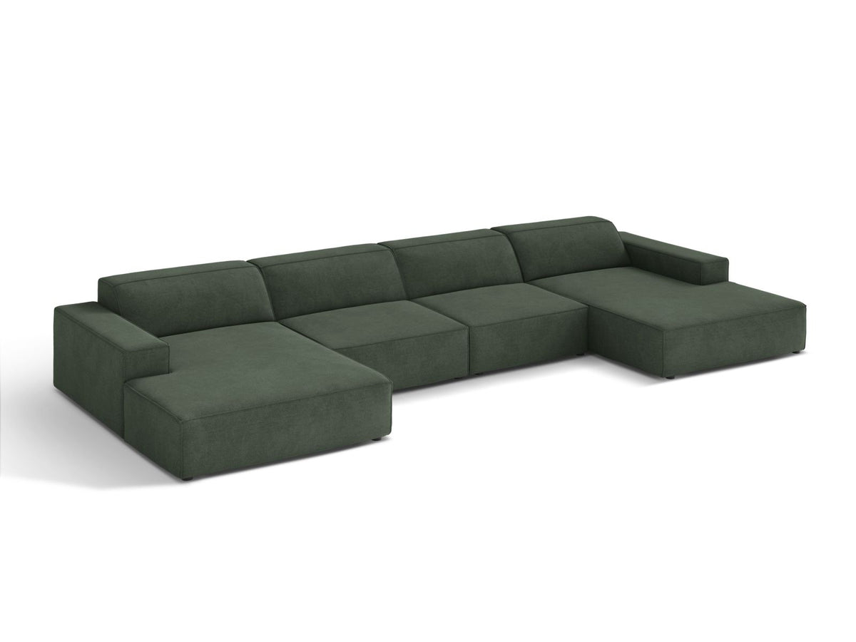 6-Sitzer Modular Panoramic Sofa Jodie in Moss Green-Liberty präsentiert im Onlineshop von KAQTU Design AG. 5er Sofa ist von Micadoni