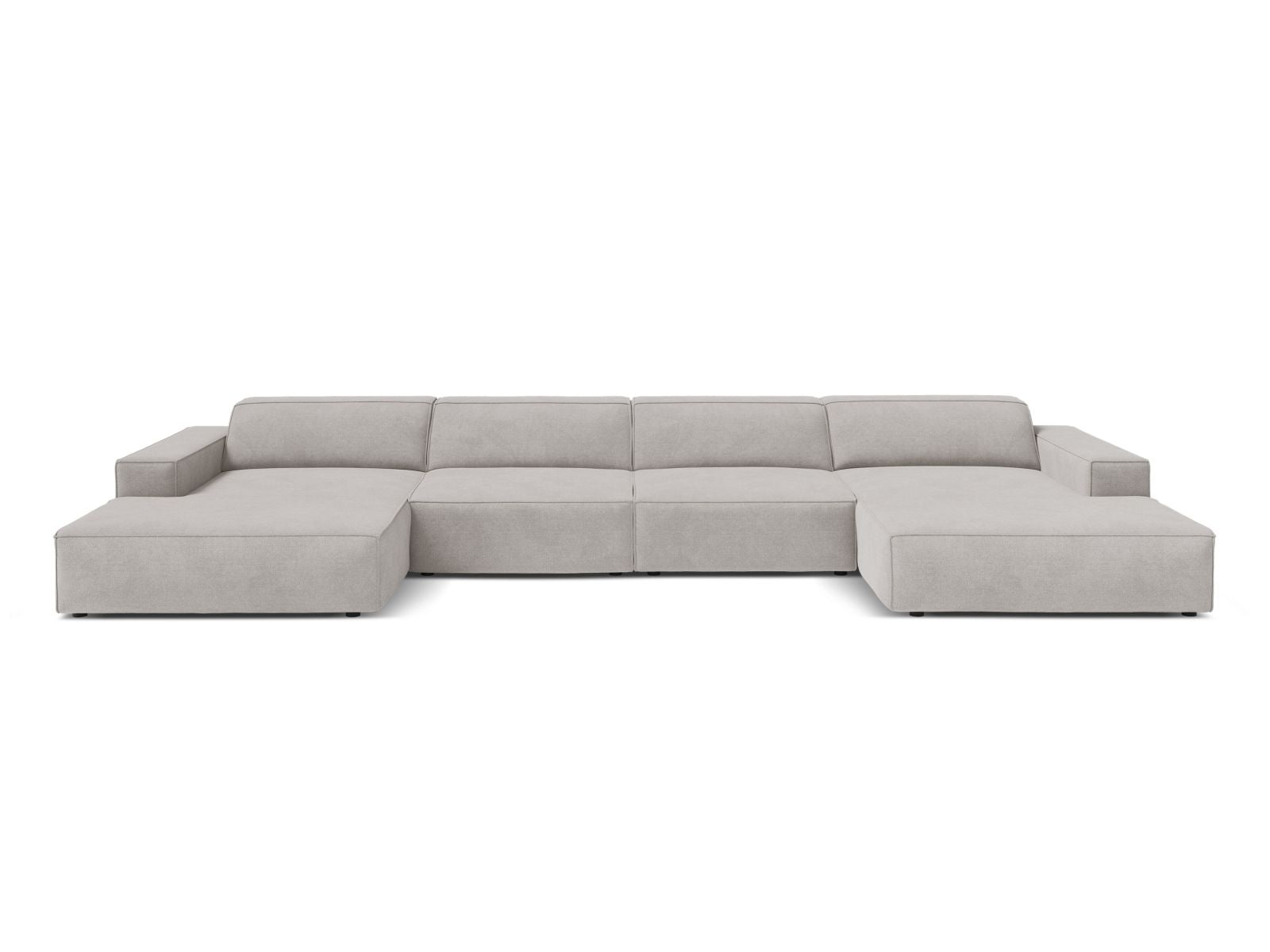 6-Sitzer Modular Panoramic Sofa Jodie in Light Grey-Liberty präsentiert im Onlineshop von KAQTU Design AG. 5er Sofa ist von Micadoni