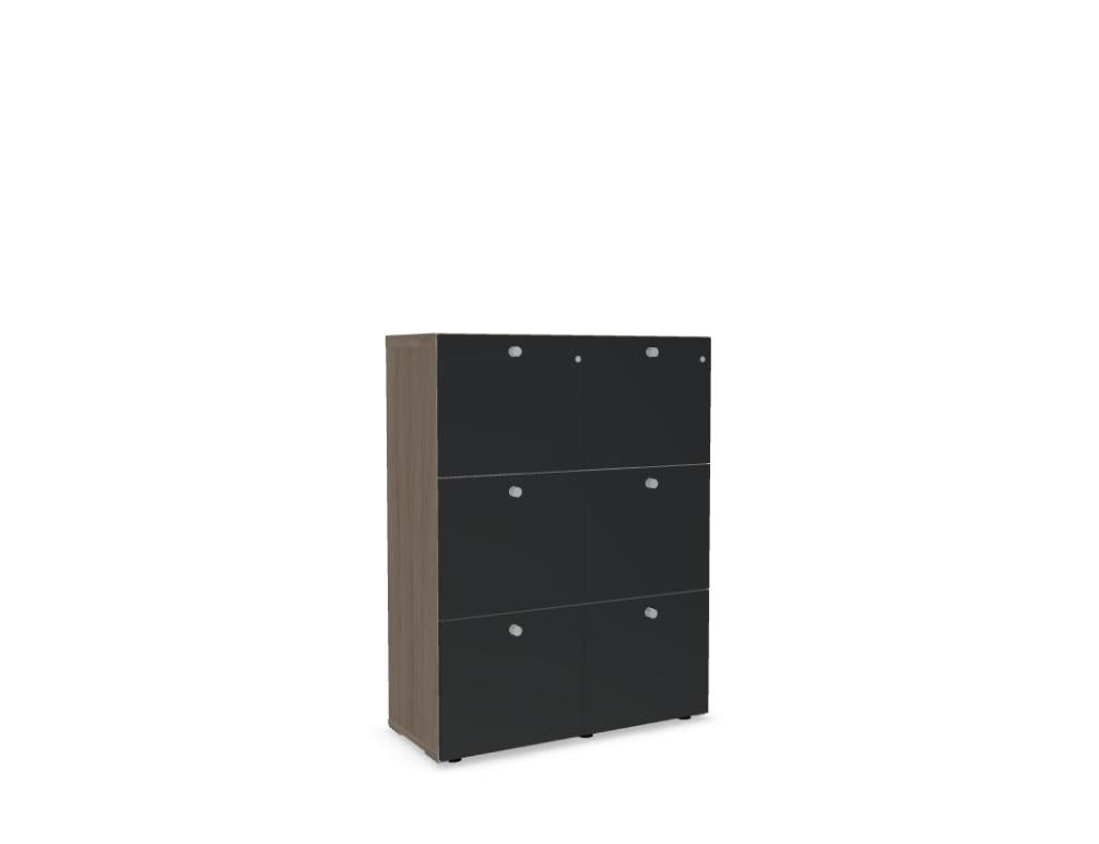 Mito MIT22 - Aktenschrank in Anthrazit präsentiert im Onlineshop von KAQTU Design AG. Büroschrank ist von Mdd
