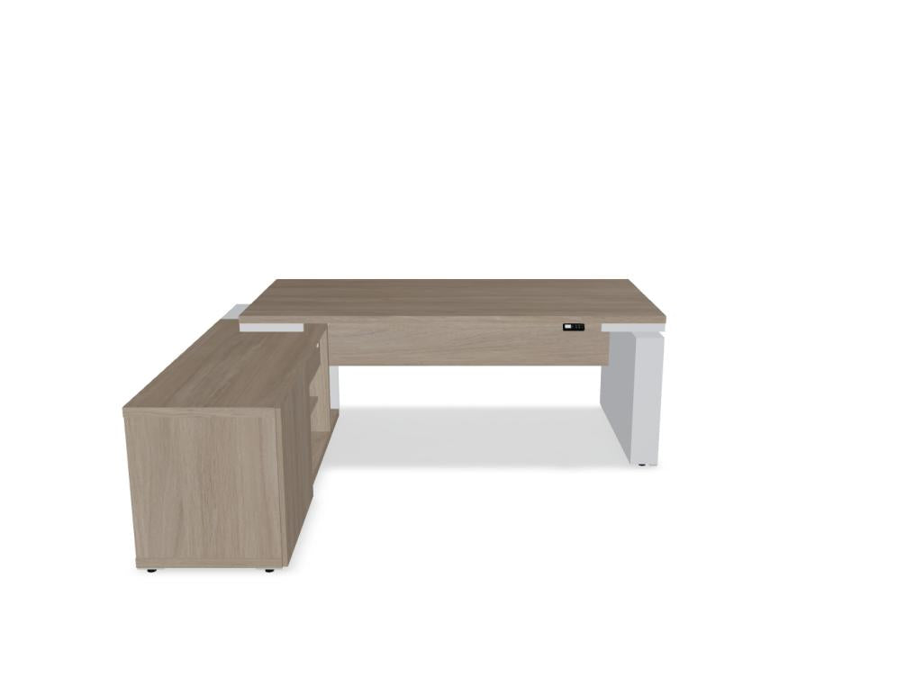 Mito MIT27RL - Chefschreibtisch mit Höhenverstellung in Bernsteineiche präsentiert im Onlineshop von KAQTU Design AG. Schreibtisch ist von Mdd