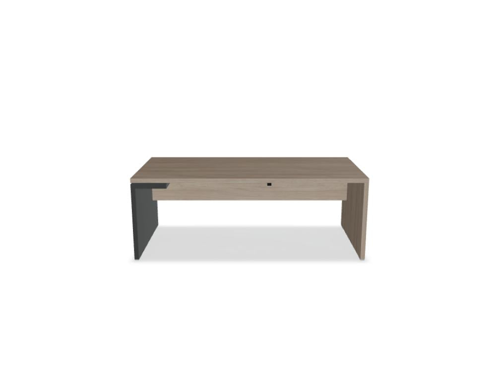 Mito MIT3 - Chefschreibtisch in Bernsteineiche präsentiert im Onlineshop von KAQTU Design AG. Schreibtisch ist von Mdd
