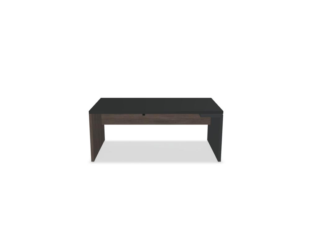 Mito Fenix MITF4L - Chefschreibtisch in FENIX Schwarz Matt präsentiert im Onlineshop von KAQTU Design AG. Schreibtisch ist von Mdd