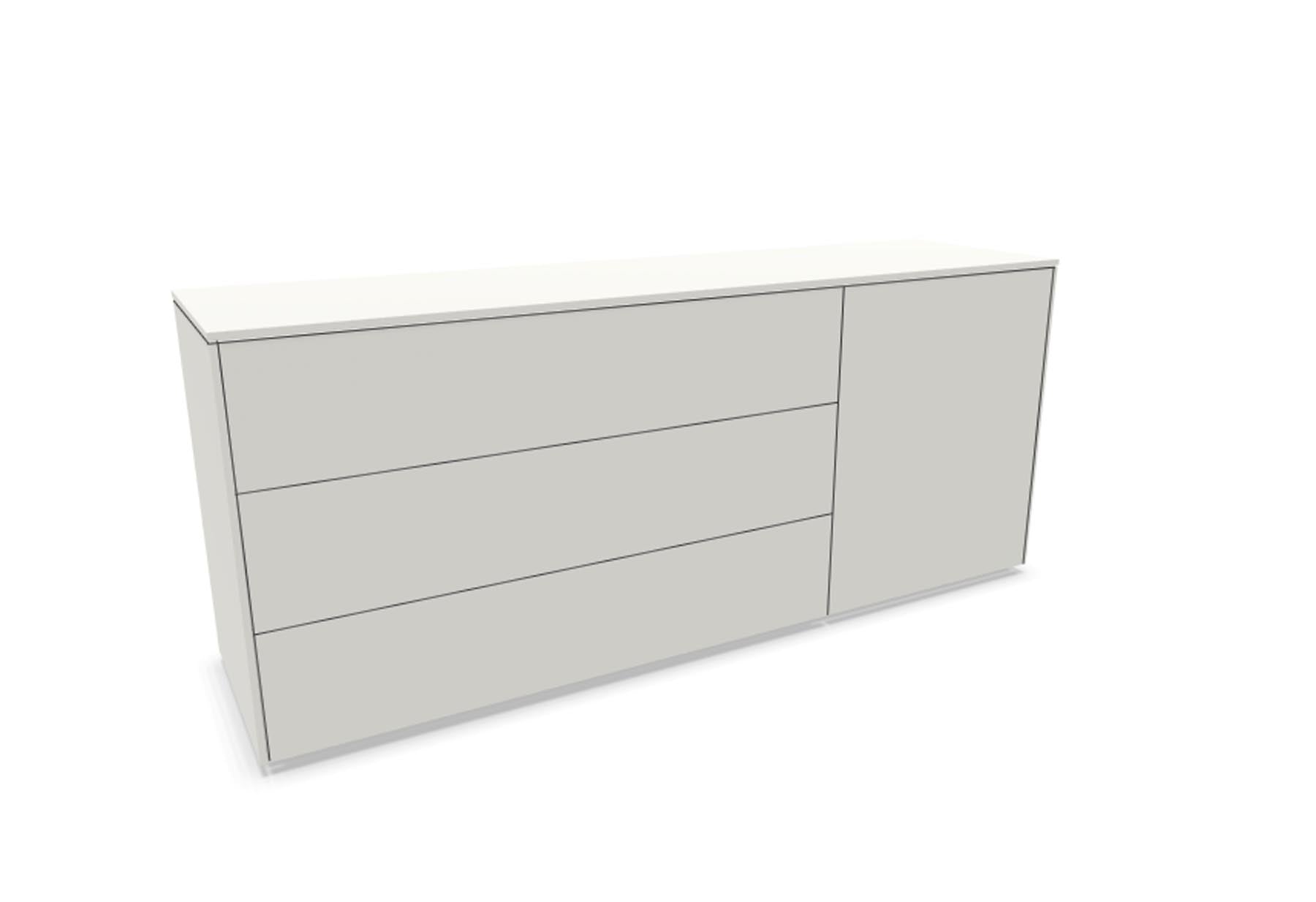 Aventa Sideboard V1 in Weiss präsentiert im Onlineshop von KAQTU Design AG. Sideboard ist von Müller Möbelwerkstätten