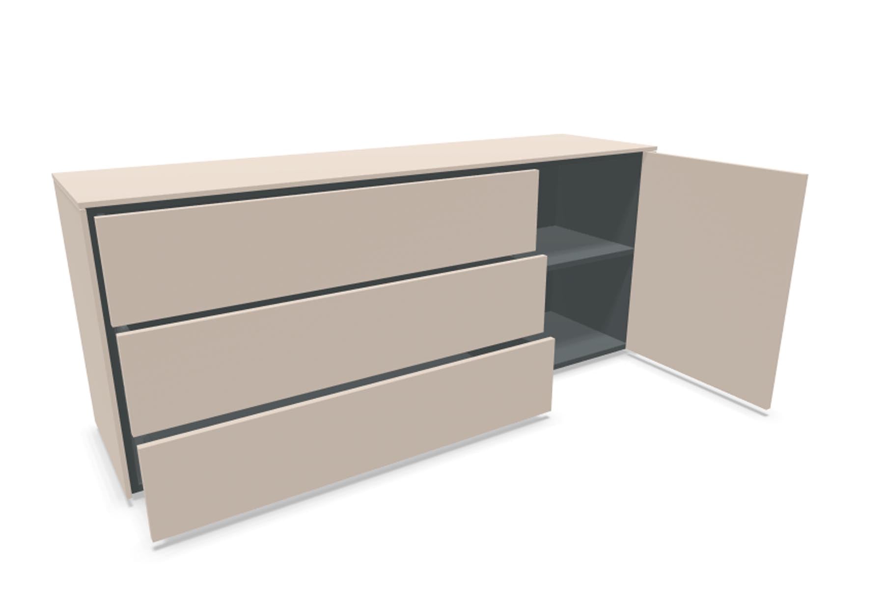 Aventa Sideboard V1 in Kaschmirgrau präsentiert im Onlineshop von KAQTU Design AG. Sideboard ist von Müller Möbelwerkstätten