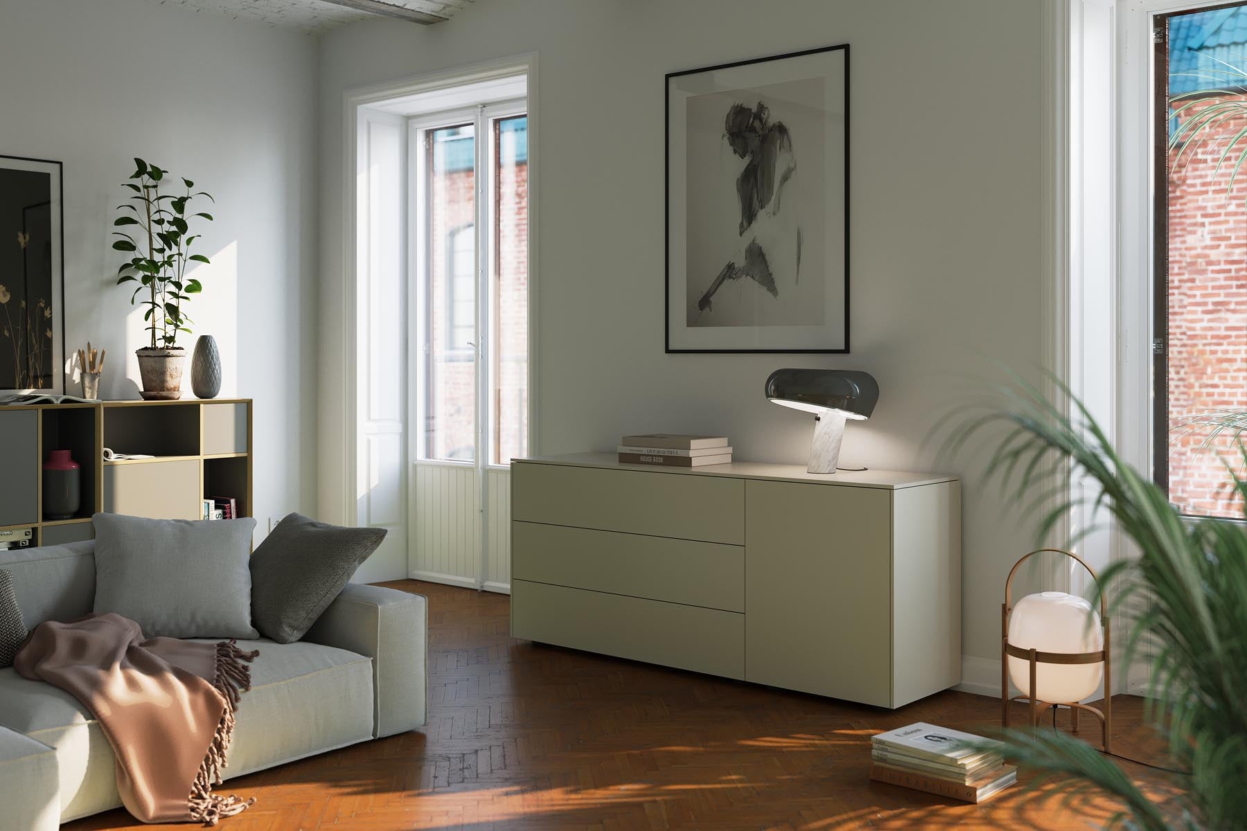 Aventa Sideboard V1 in Kaschmirgrau präsentiert im Onlineshop von KAQTU Design AG. Sideboard ist von Müller Möbelwerkstätten