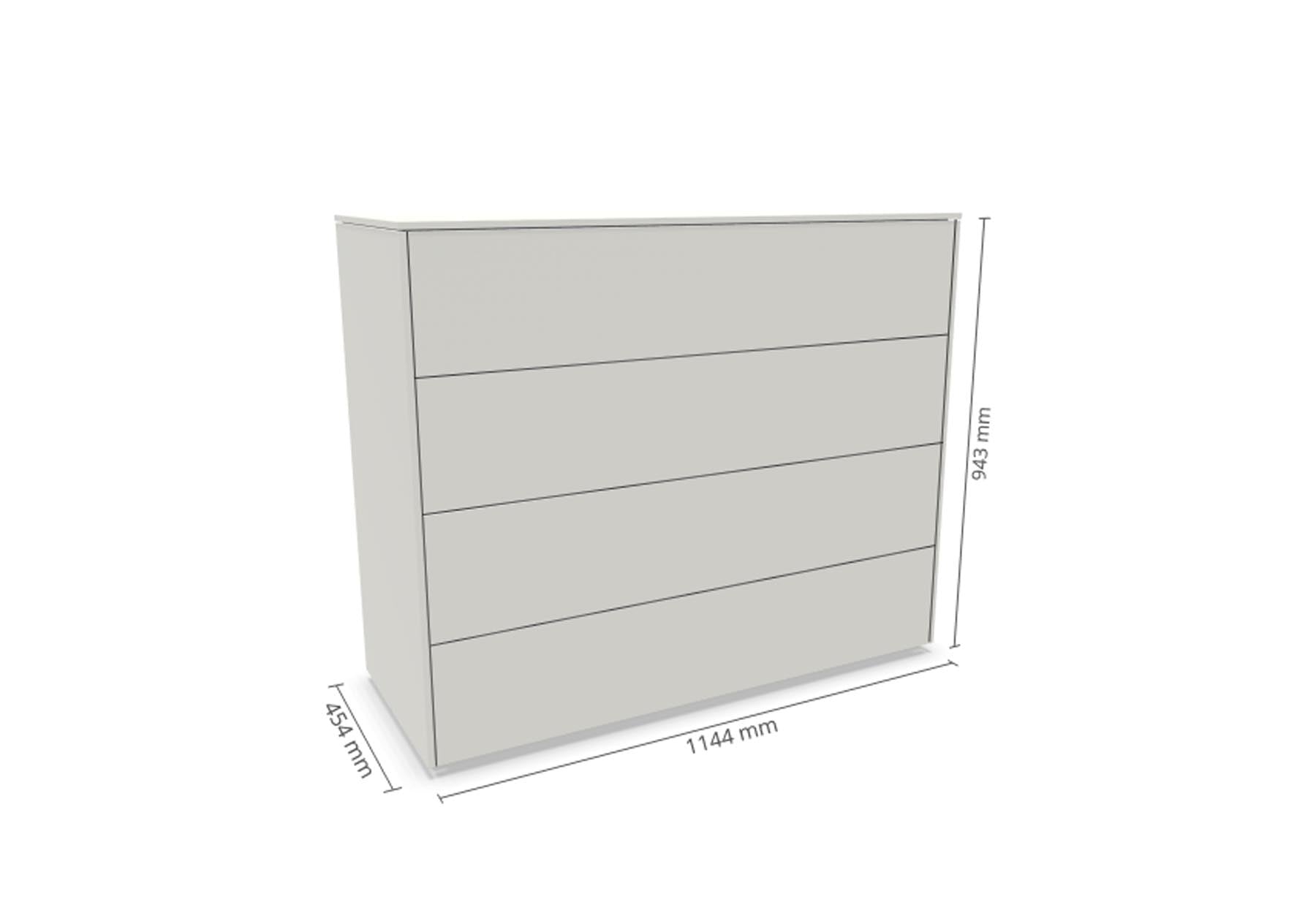 Aventa Sideboard V2 in Weiss präsentiert im Onlineshop von KAQTU Design AG. Sideboard ist von Müller Möbelwerkstätten