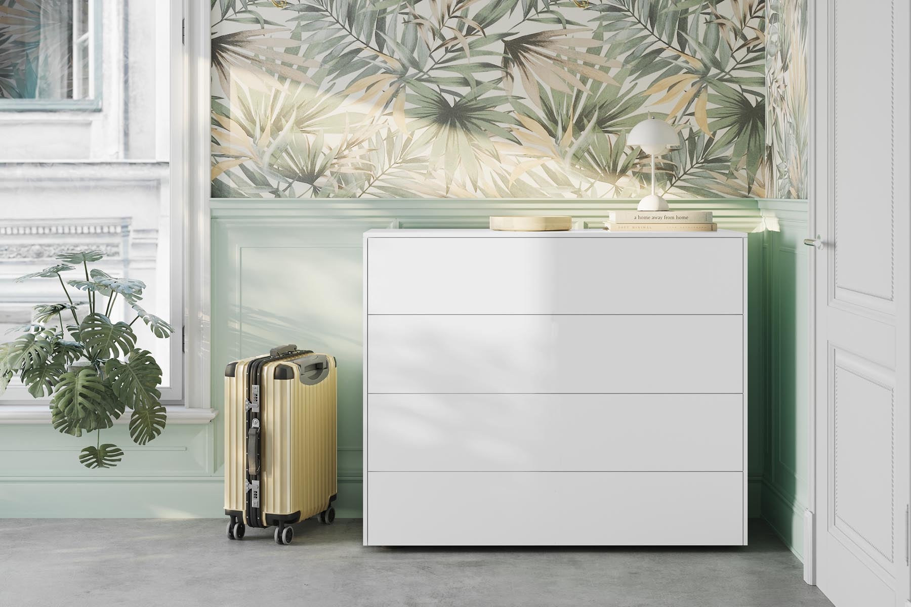 Aventa Sideboard V2 in Weiss präsentiert im Onlineshop von KAQTU Design AG. Sideboard ist von Müller Möbelwerkstätten