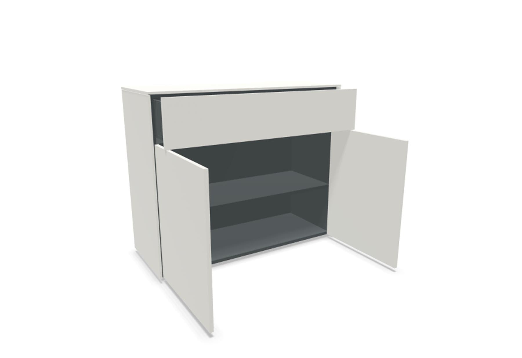 Aventa Sideboard V3 in Weiss präsentiert im Onlineshop von KAQTU Design AG. Sideboard ist von Müller Möbelwerkstätten
