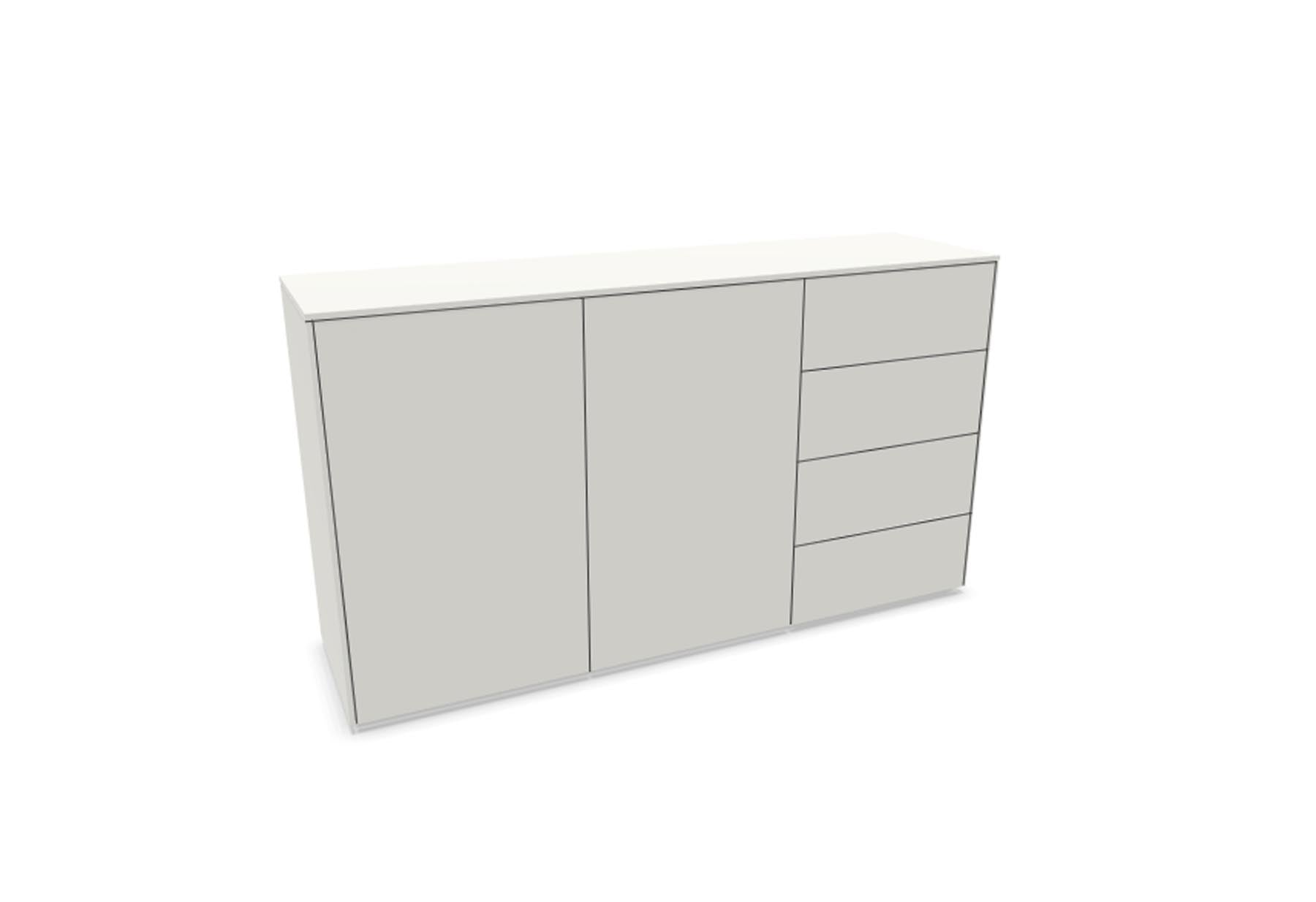 Aventa Sideboard V4 in Weiss präsentiert im Onlineshop von KAQTU Design AG. Sideboard ist von Müller Möbelwerkstätten