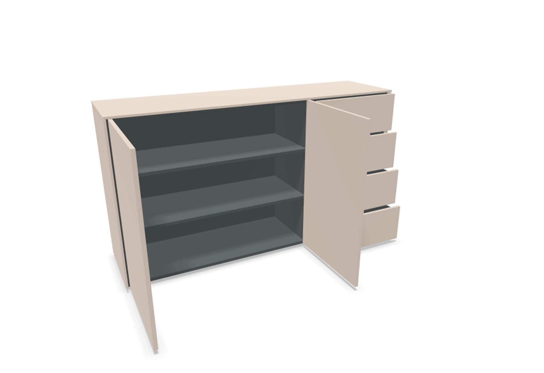 Aventa Sideboard V4 in Kaschmirgrau präsentiert im Onlineshop von KAQTU Design AG. Sideboard ist von Müller Möbelwerkstätten