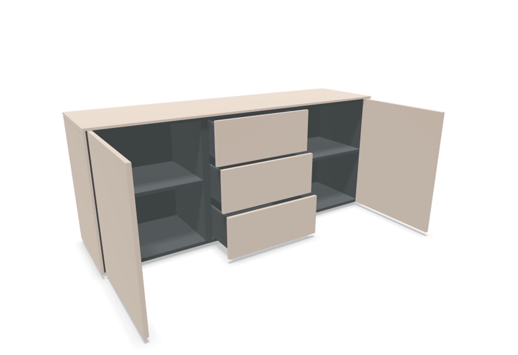 Aventa Sideboard V5 in Kaschmirgrau präsentiert im Onlineshop von KAQTU Design AG. Sideboard ist von Müller Möbelwerkstätten