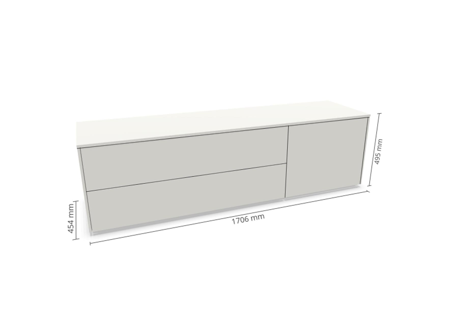 Aventa Sideboard V6 in Weiss präsentiert im Onlineshop von KAQTU Design AG. Sideboard ist von Müller Möbelwerkstätten