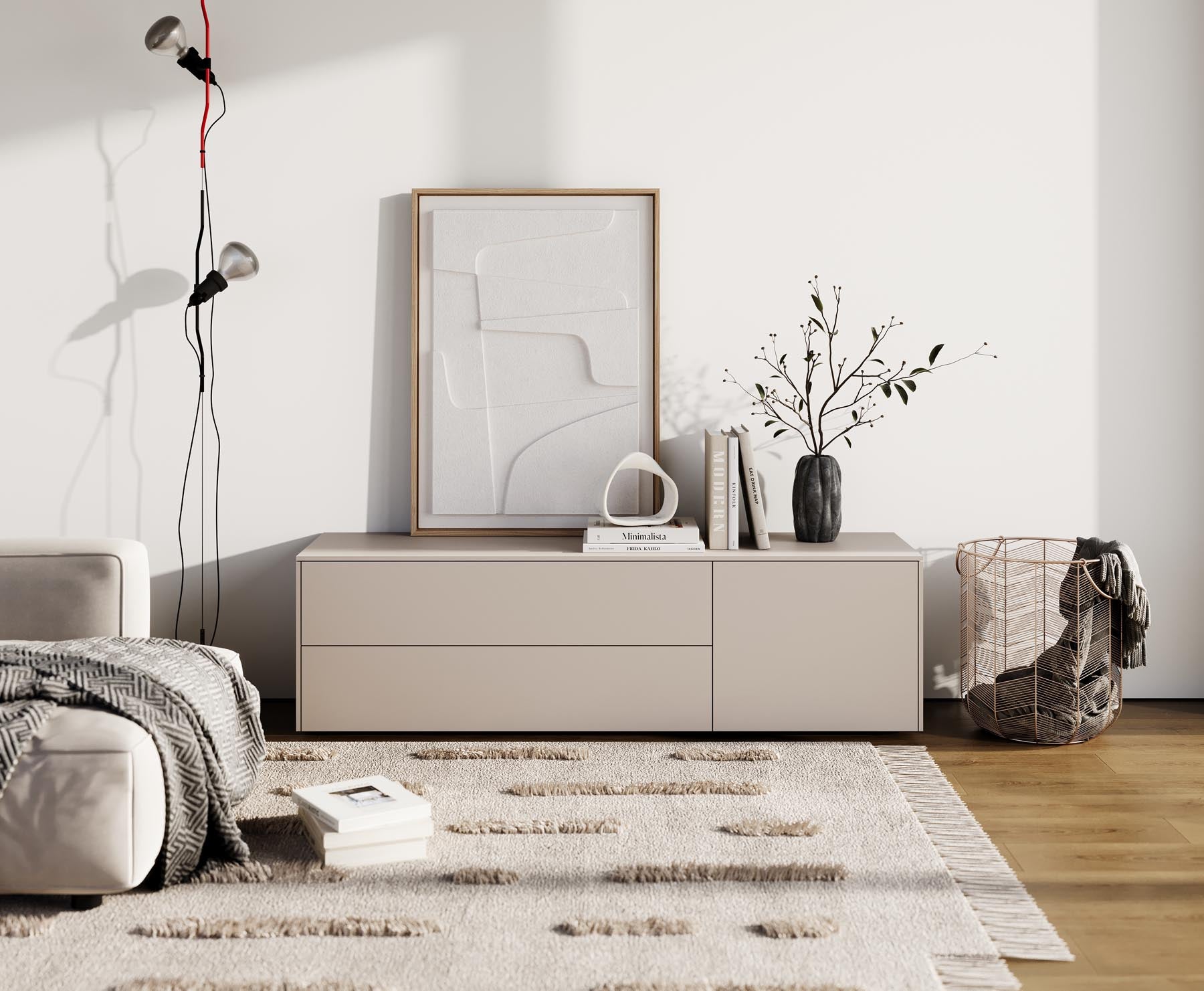 Aventa Sideboard V6 in Kaschmirgrau präsentiert im Onlineshop von KAQTU Design AG. Sideboard ist von Müller Möbelwerkstätten