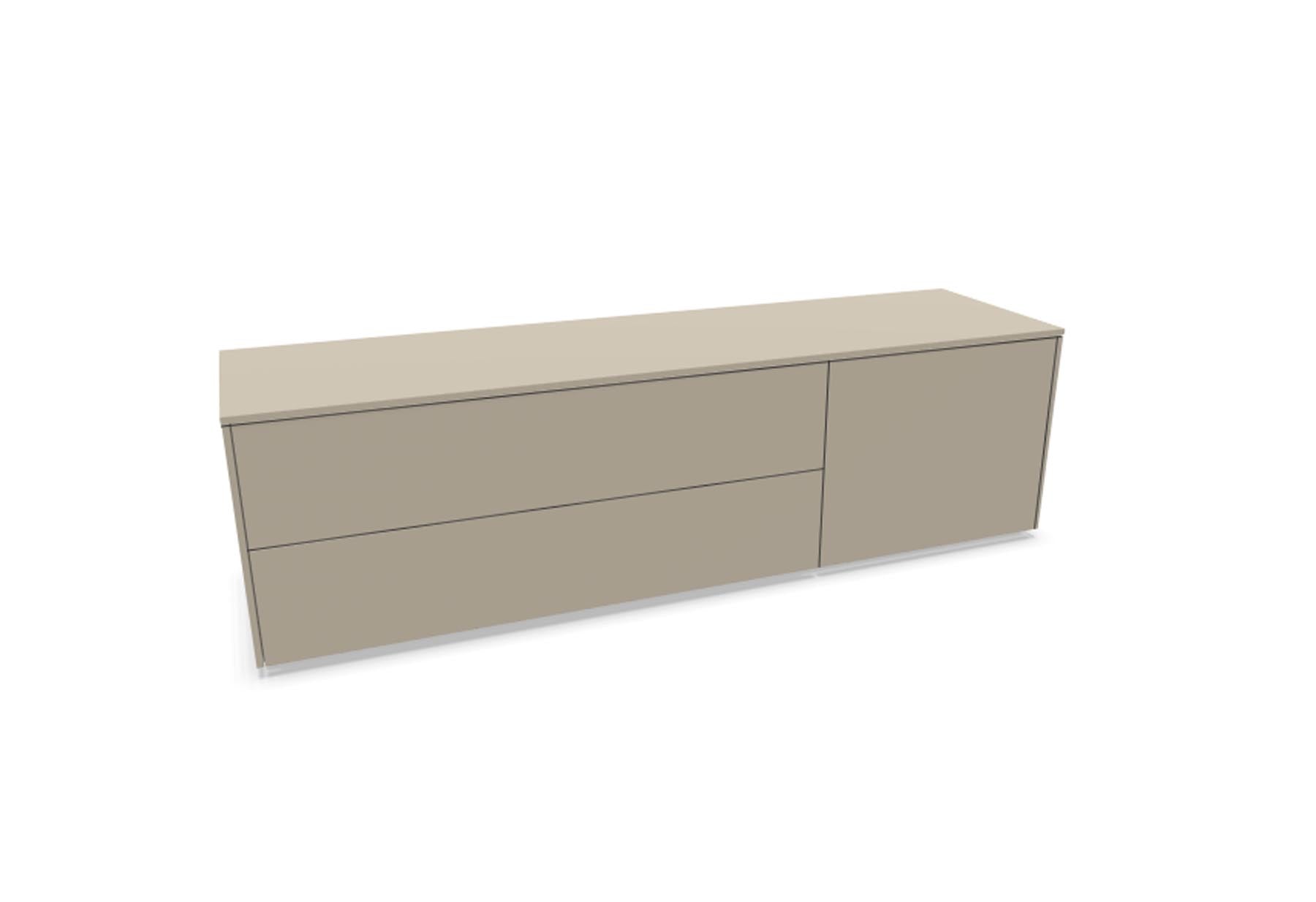 Aventa Sideboard V6 in Steingrau präsentiert im Onlineshop von KAQTU Design AG. Sideboard ist von Müller Möbelwerkstätten