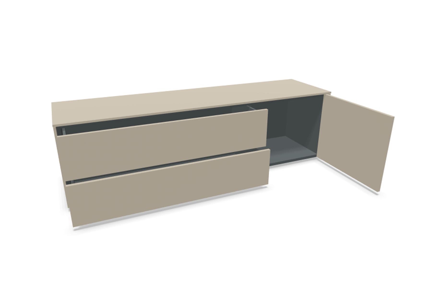 Aventa Sideboard V6 in Steingrau präsentiert im Onlineshop von KAQTU Design AG. Sideboard ist von Müller Möbelwerkstätten