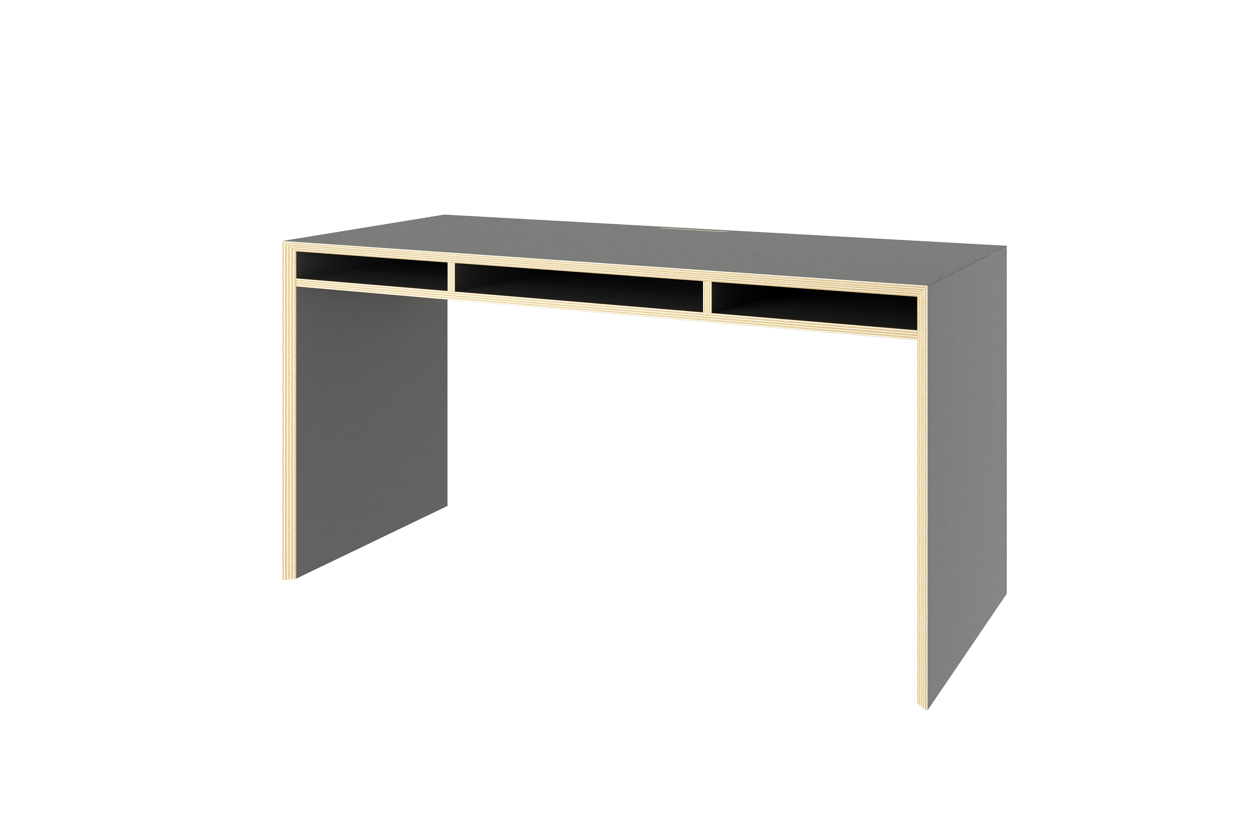 Bridge Schreibtisch in Anthrazit präsentiert im Onlineshop von KAQTU Design AG. Schreibtisch ist von Müller Möbelwerkstätten