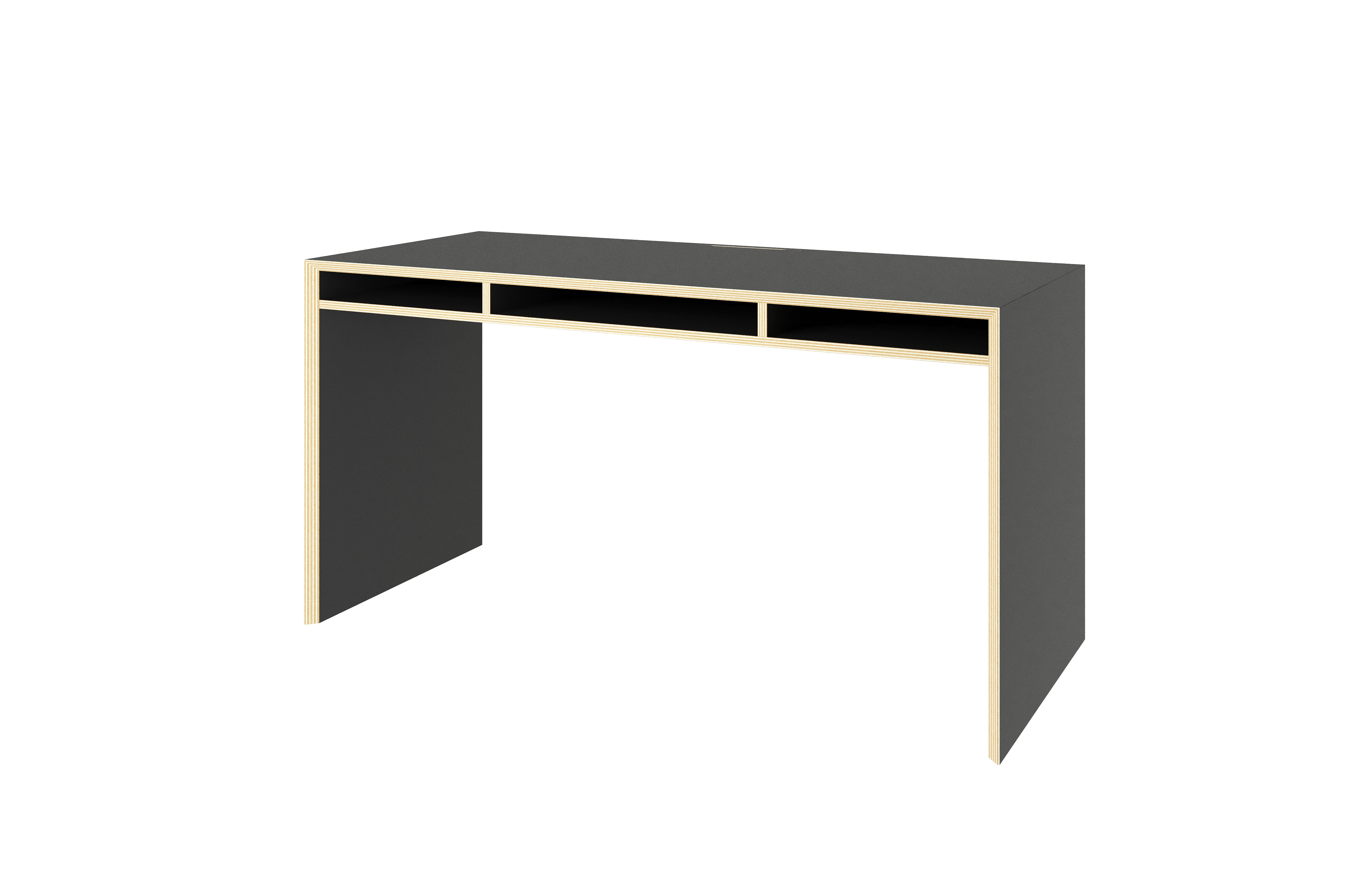 Bridge Schreibtisch in Schwarz matt präsentiert im Onlineshop von KAQTU Design AG. Schreibtisch ist von Müller Möbelwerkstätten