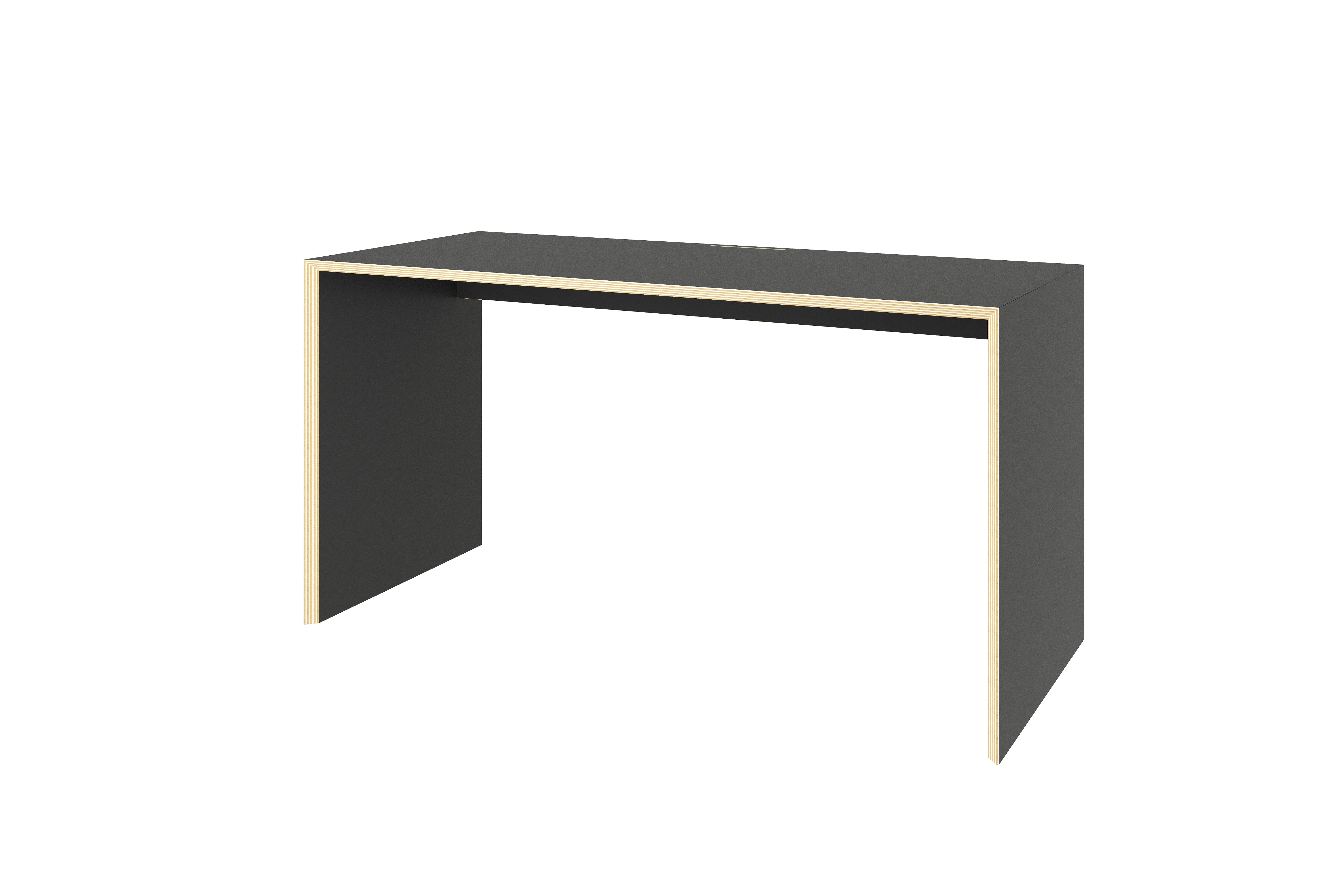 Bridge Schreibtisch in Schwarz matt präsentiert im Onlineshop von KAQTU Design AG. Schreibtisch ist von Müller Möbelwerkstätten