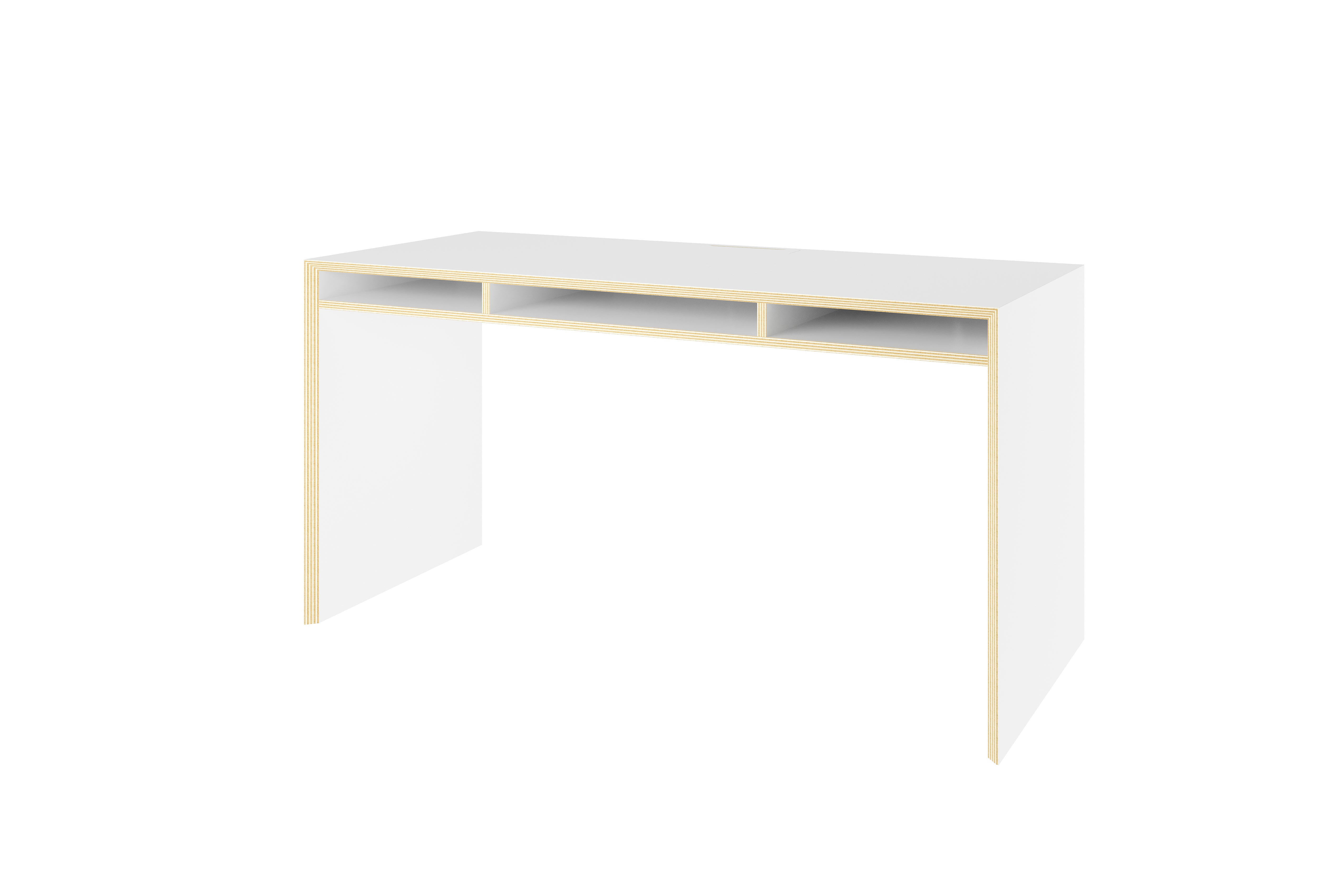 Bridge Schreibtisch in Weiss präsentiert im Onlineshop von KAQTU Design AG. Schreibtisch ist von Müller Möbelwerkstätten
