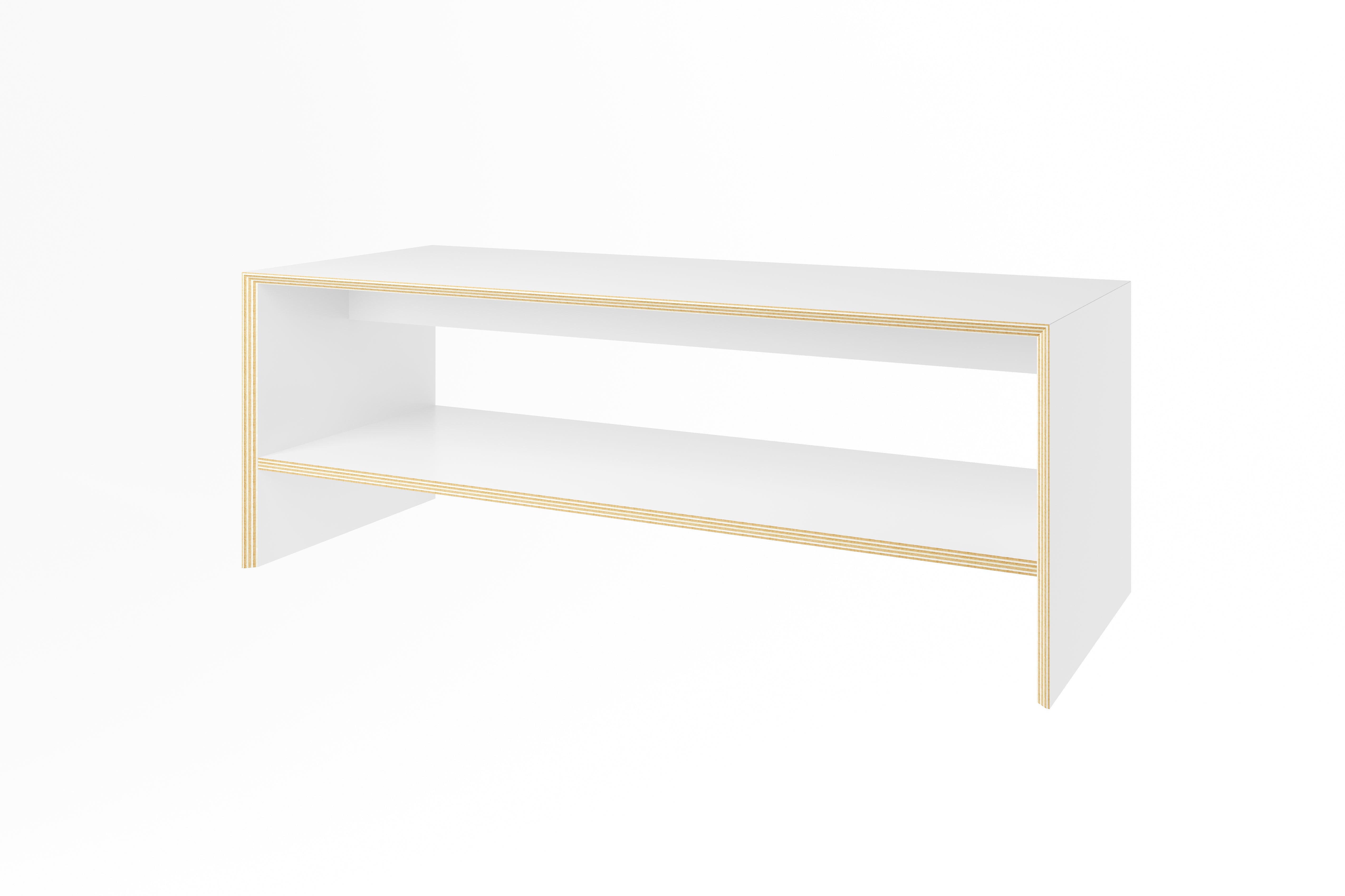 Bridge Bank in Weiss präsentiert im Onlineshop von KAQTU Design AG. Sitzbank ist von Müller Möbelwerkstätten