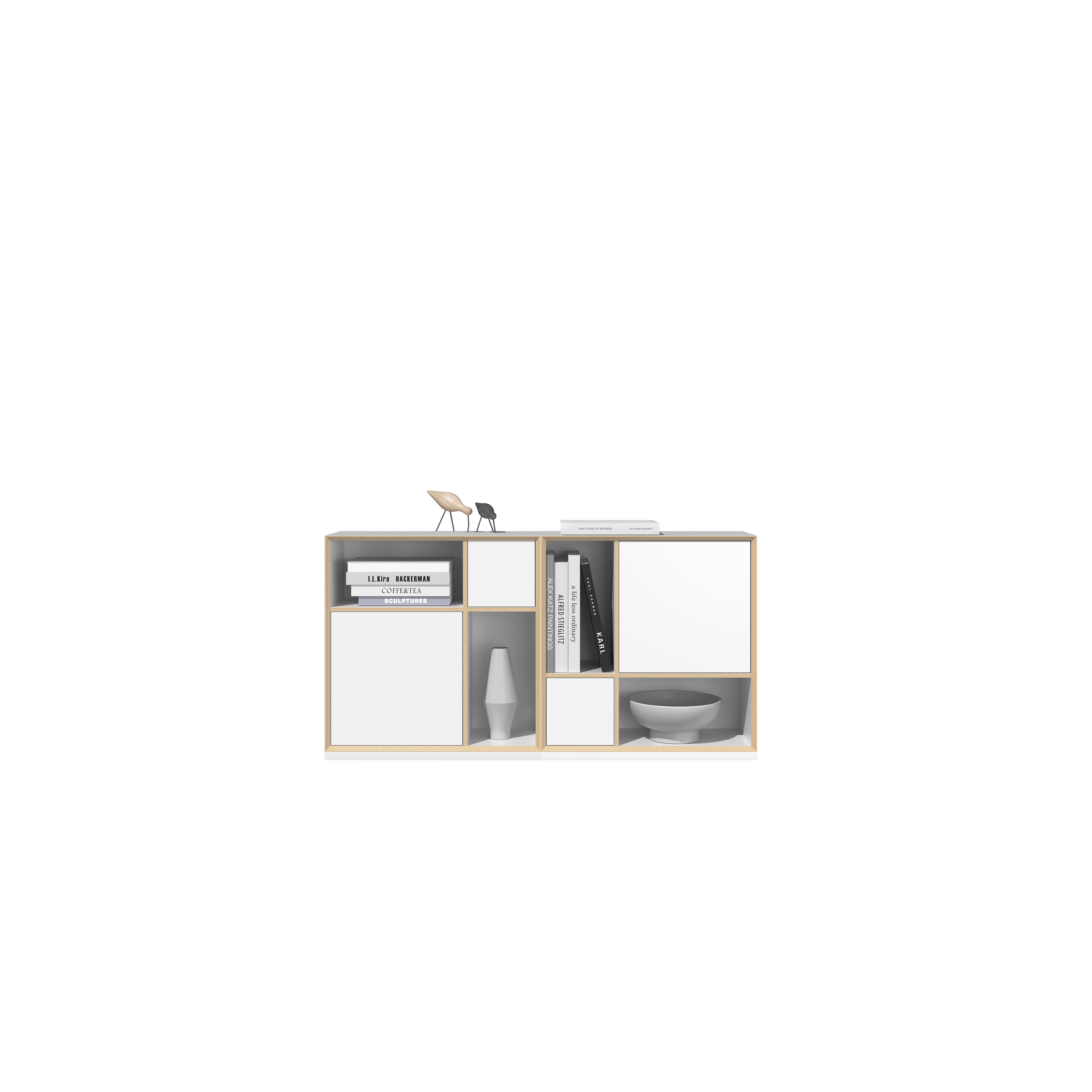 Vertiko Kombination 3 in Weiss präsentiert im Onlineshop von KAQTU Design AG. Kommode ist von Müller Möbelwerkstätten