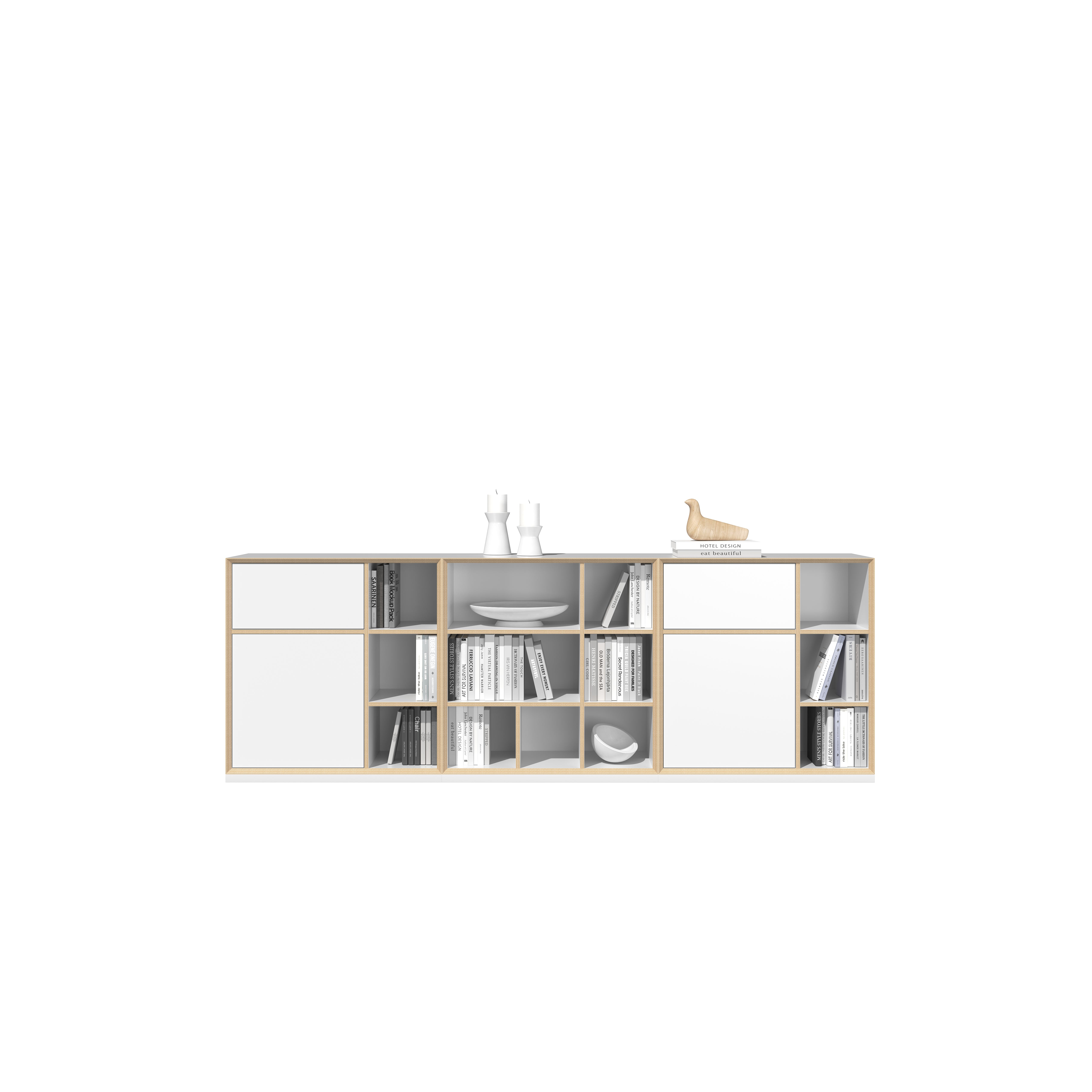 Vertiko Kombination 4 in Weiss präsentiert im Onlineshop von KAQTU Design AG. Kommode ist von Müller Möbelwerkstätten