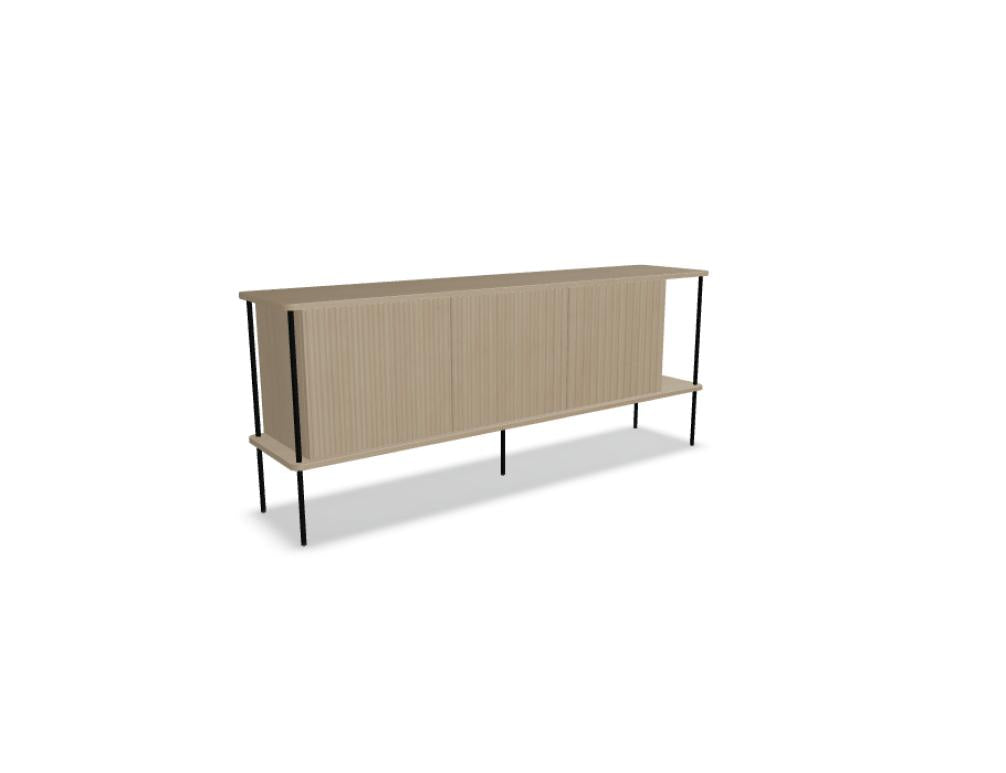 Maya MY03 - Holz-Schrank in Eiche Natur präsentiert im Onlineshop von KAQTU Design AG. Büroschrank ist von Tamo