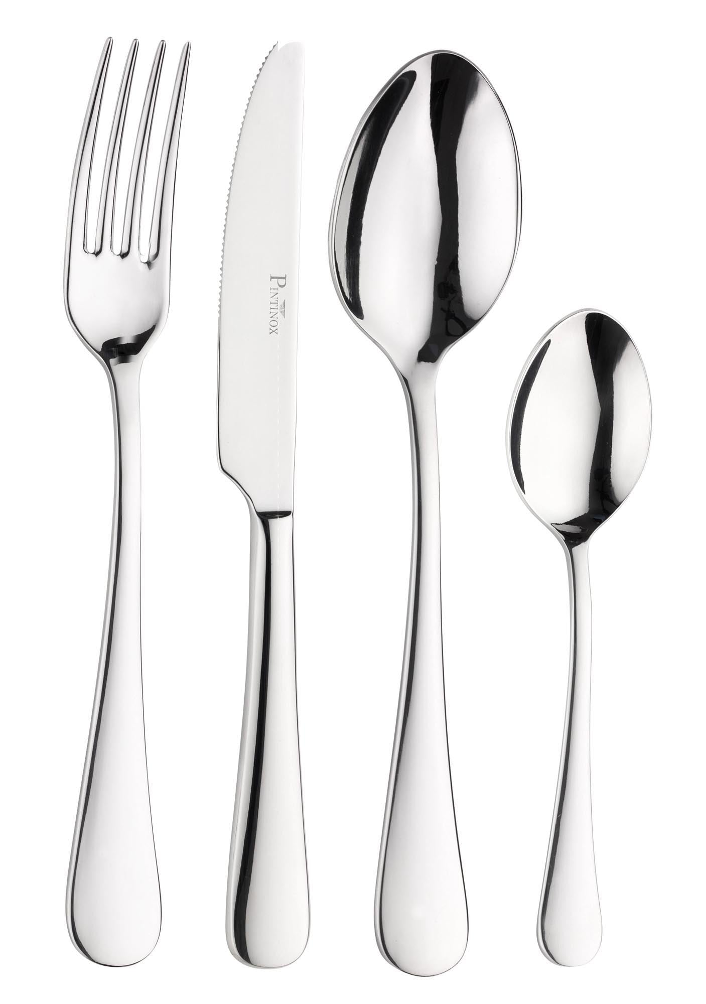 Coliseum Dessertgabel 18.6cm in Silber präsentiert im Onlineshop von KAQTU Design AG. Besteck ist von Pintinox