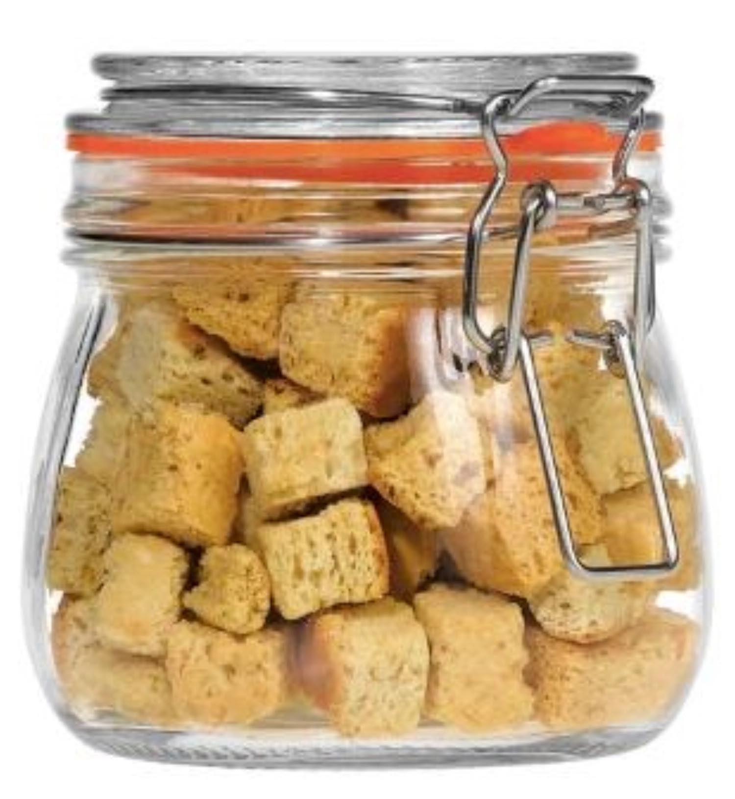 Aufbewahrungsglas mit Bügelverschluss 500ml in Transparent präsentiert im Onlineshop von KAQTU Design AG. Aufbewahrungsbehälter ist von Tala