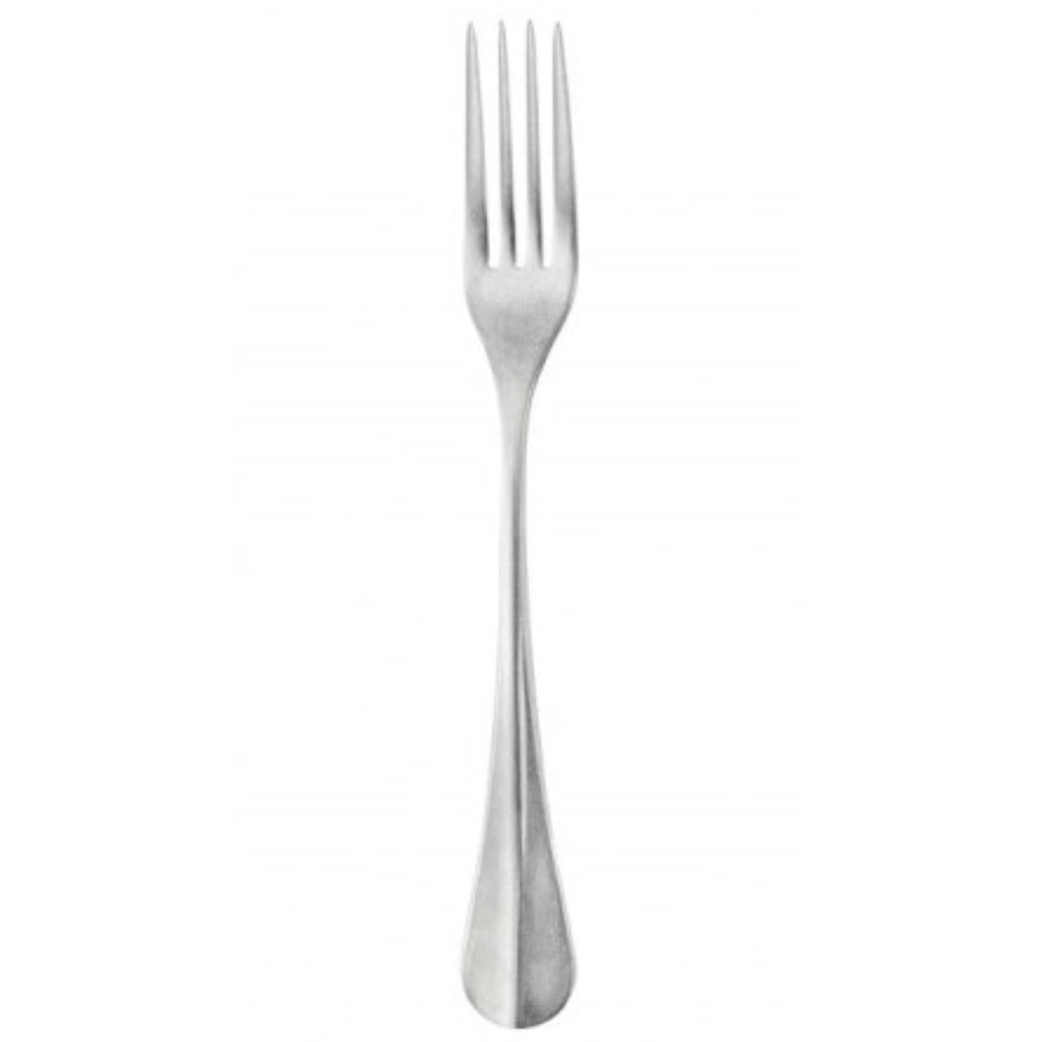 Baguette Vintage Dessertgabel in Silber präsentiert im Onlineshop von KAQTU Design AG. Besteck ist von Abert