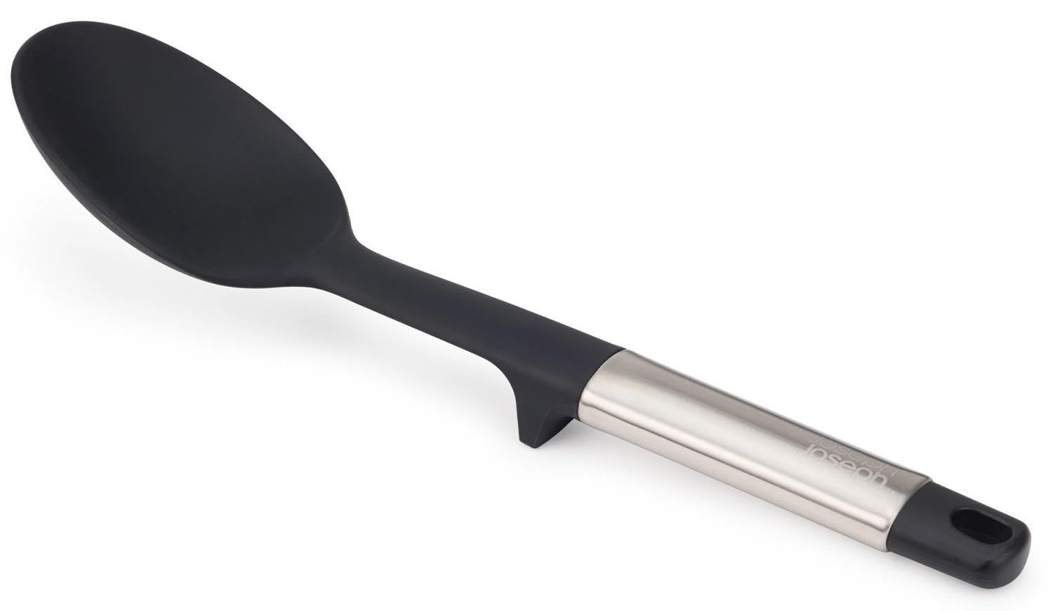 Elevate Silikonlöffel Stahl in Schwarz präsentiert im Onlineshop von KAQTU Design AG. Kochbesteck ist von Joseph Joseph