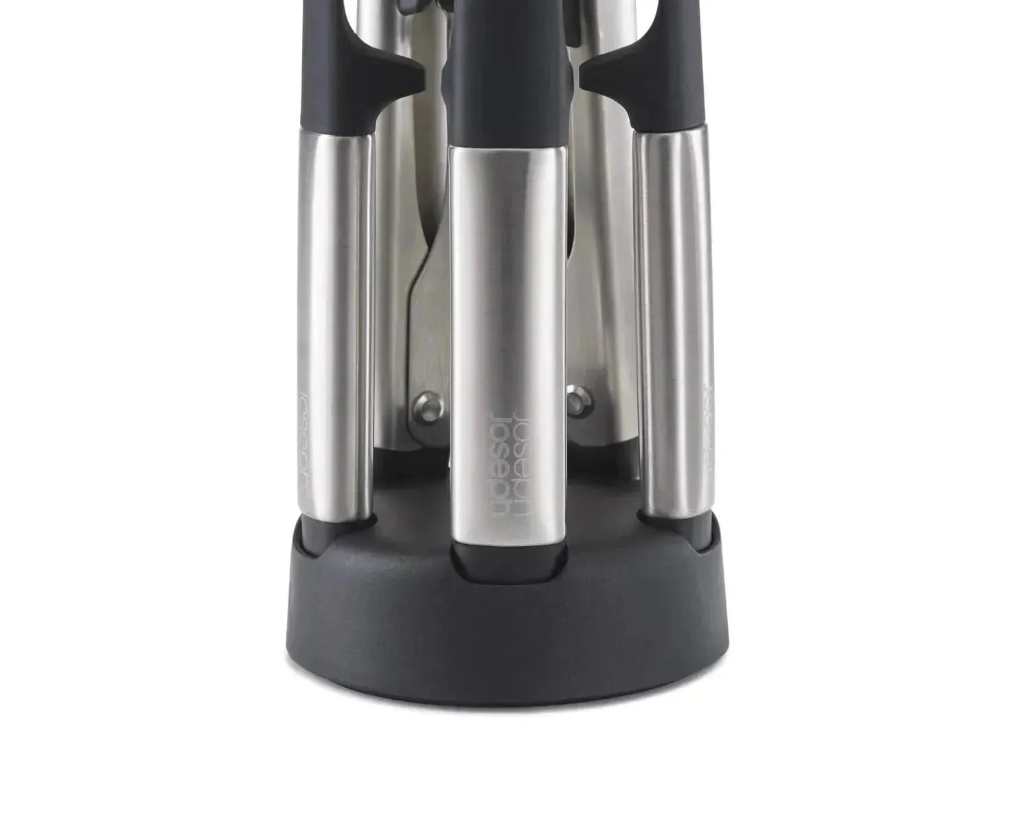 Modernes 5-teiliges Küchenutensilien-Set aus Silikon mit praktischem Ständer, perfekt für sauberes und effizientes Kochen.
