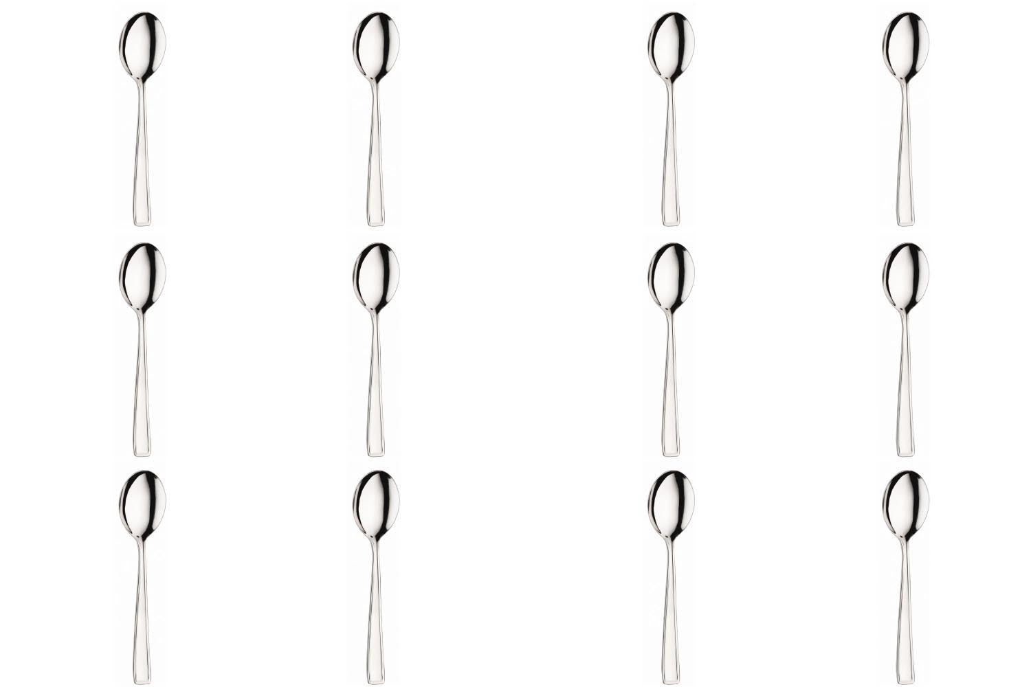 12er Set Beta Tafellöffel 19.6cm Aligro in Silber präsentiert im Onlineshop von KAQTU Design AG. Besteck ist von Pintinox