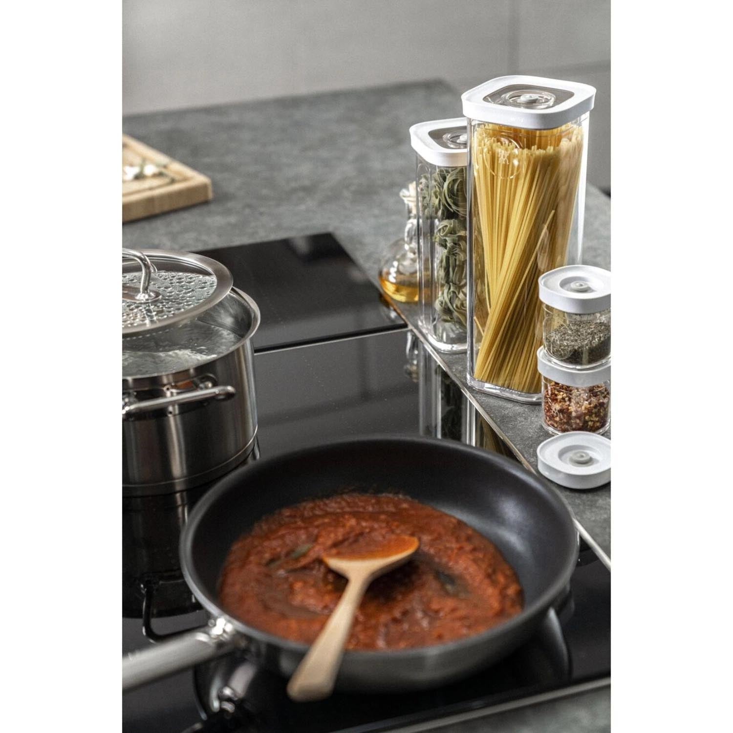 Zwilling Cube Box 3S: 22.8x10.7x10.7cm, 1.3l, transparent-weiss, ideal für geordnete Aufbewahrung und vielseitige Organisation.