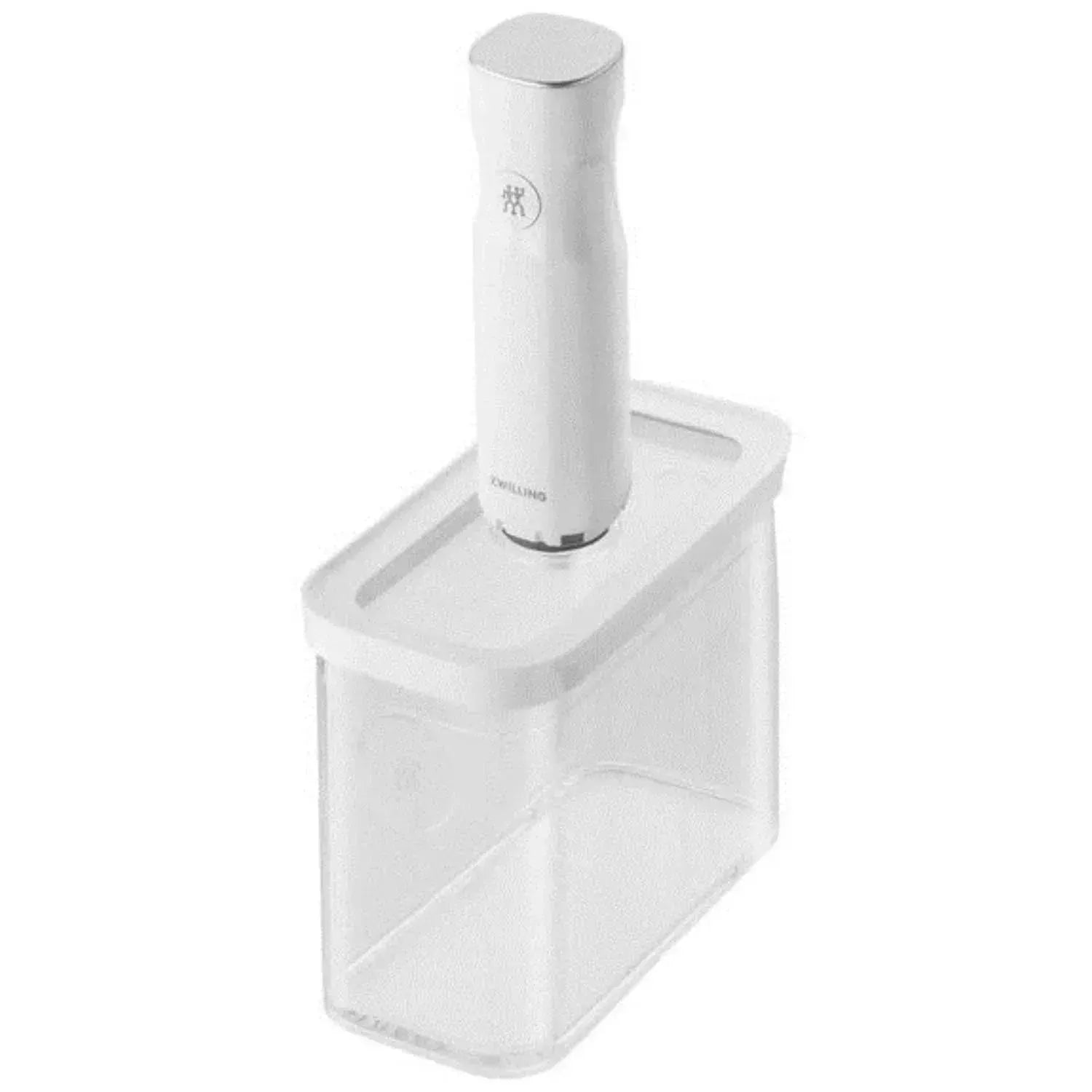 Zwilling Cube Box M, 700ml, transparent-weiß, 7.6x21.4x10.7cm, ideal für die platzsparende und praktische Aufbewahrung von Lebensmitteln.