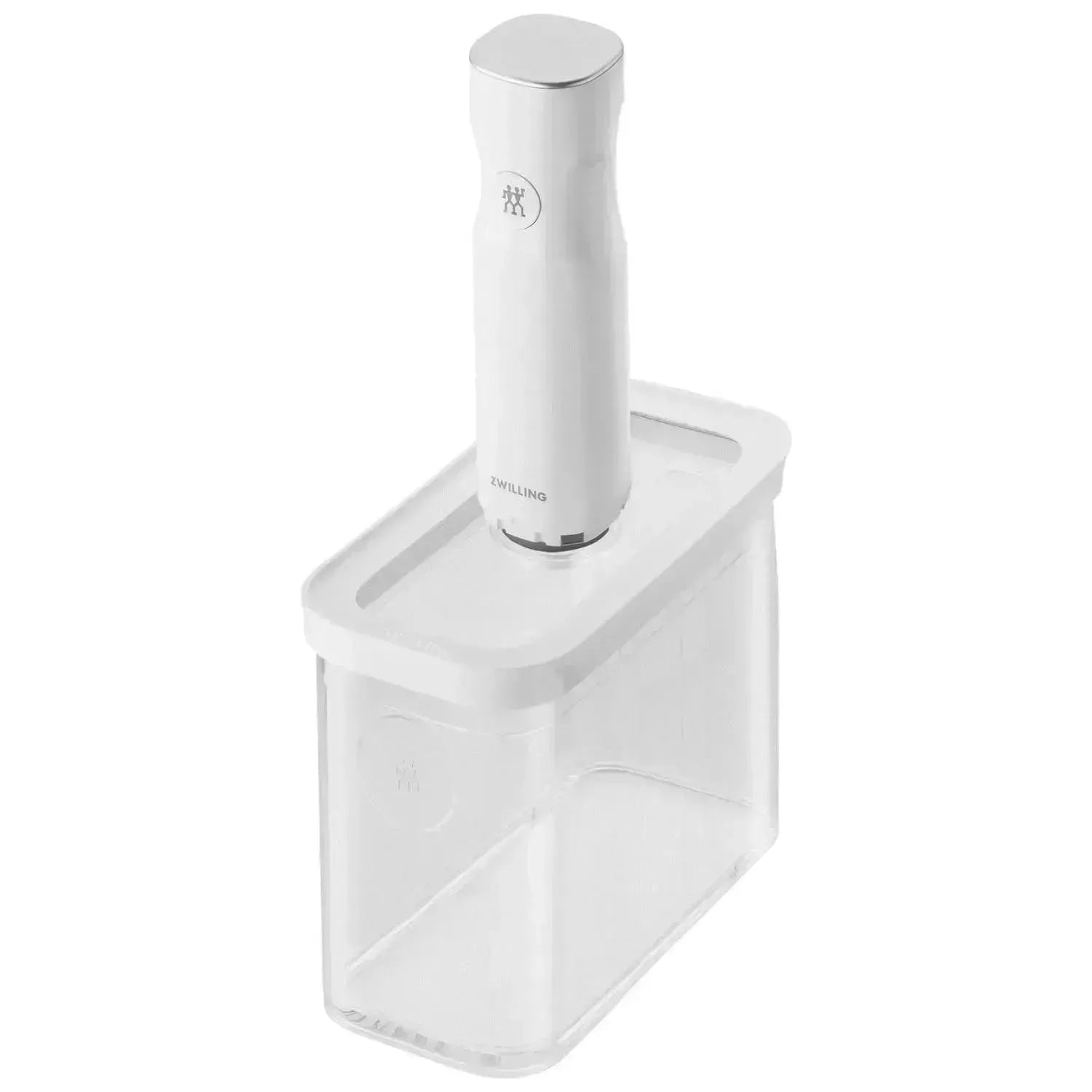 Zwilling Cube Box 2M, 1.8l, transparent-weiß, 15.2x21.4x10.7cm, ideal für Aufbewahrung und Organisation, modernes Design.
