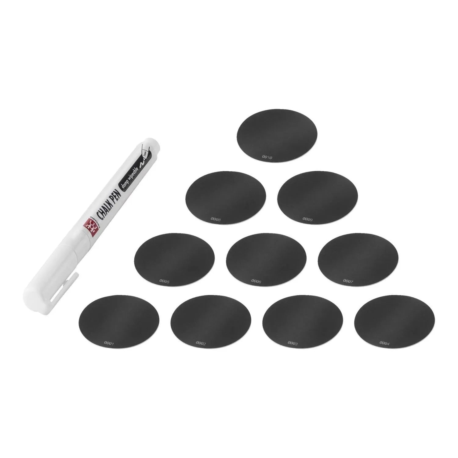 11tlg Cube NFC Etiketten und Kreidestiftset in Schwarz präsentiert im Onlineshop von KAQTU Design AG. Aufbewahrungsbeutel ist von Zwilling