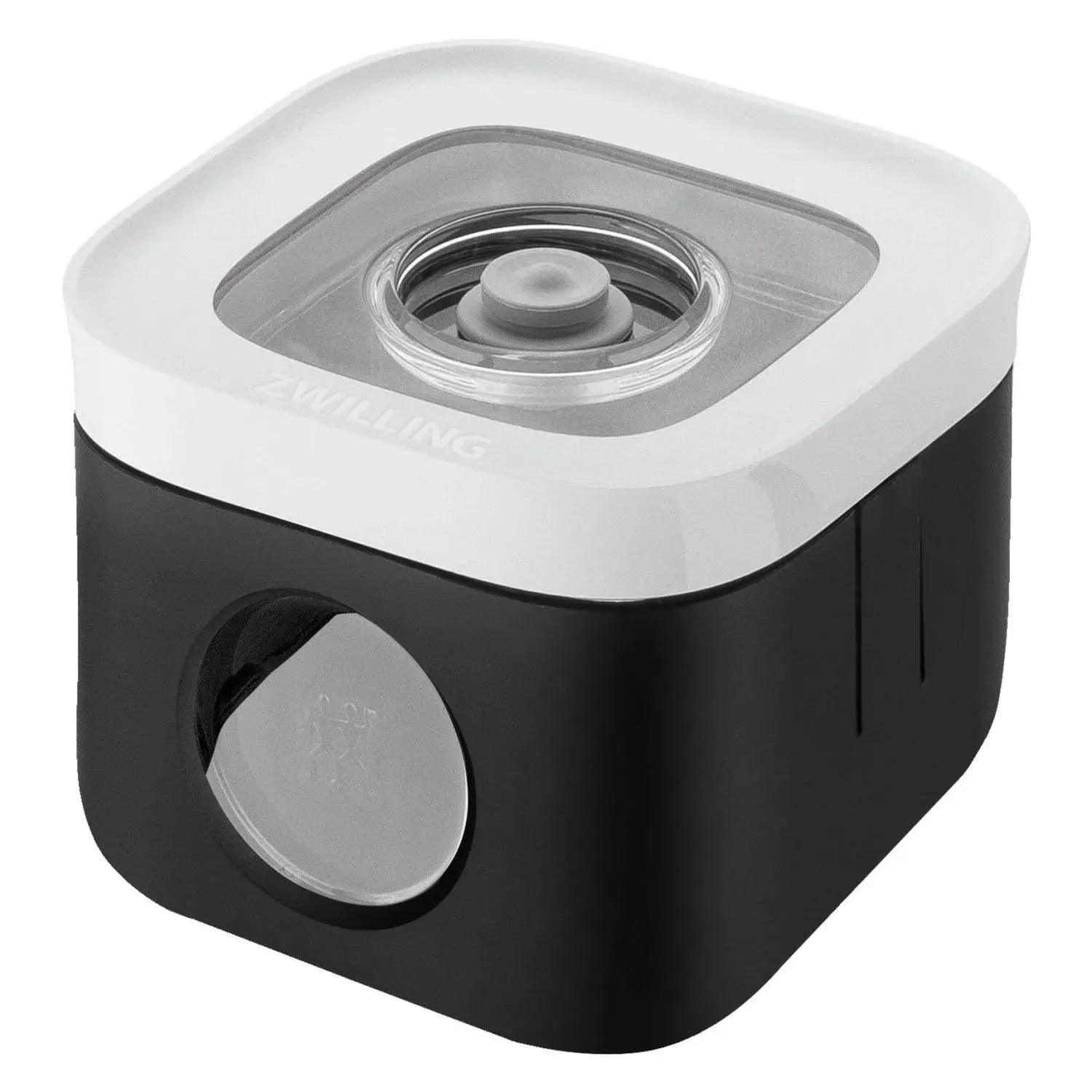 Eleganter schwarzer Cube Cover S von Zwilling, ideal für stilvolle Aufbewahrung und Schutz Ihrer Küchenutensilien.