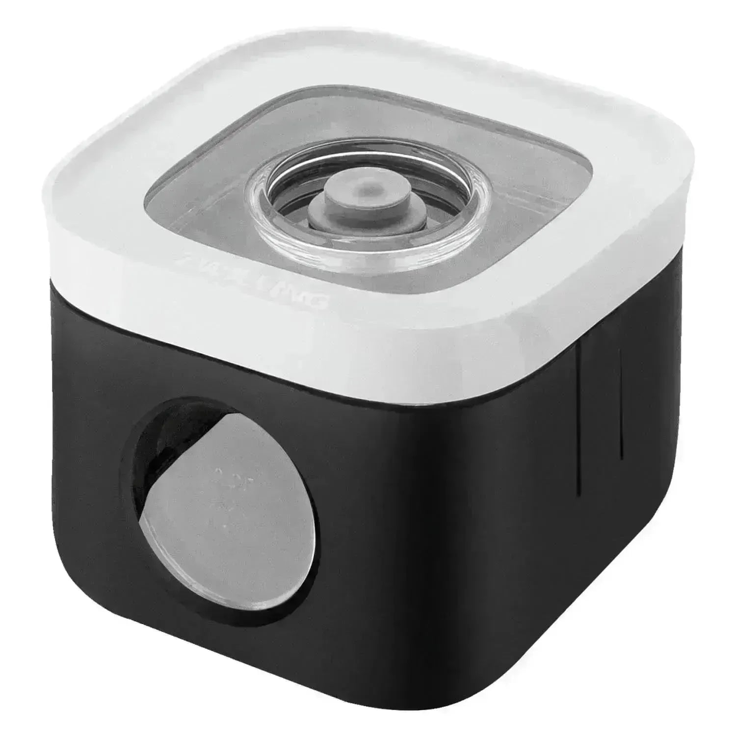 Eleganter schwarzer Cube Cover S von Zwilling, ideal für stilvolle Aufbewahrung und Schutz Ihrer Küchenutensilien.