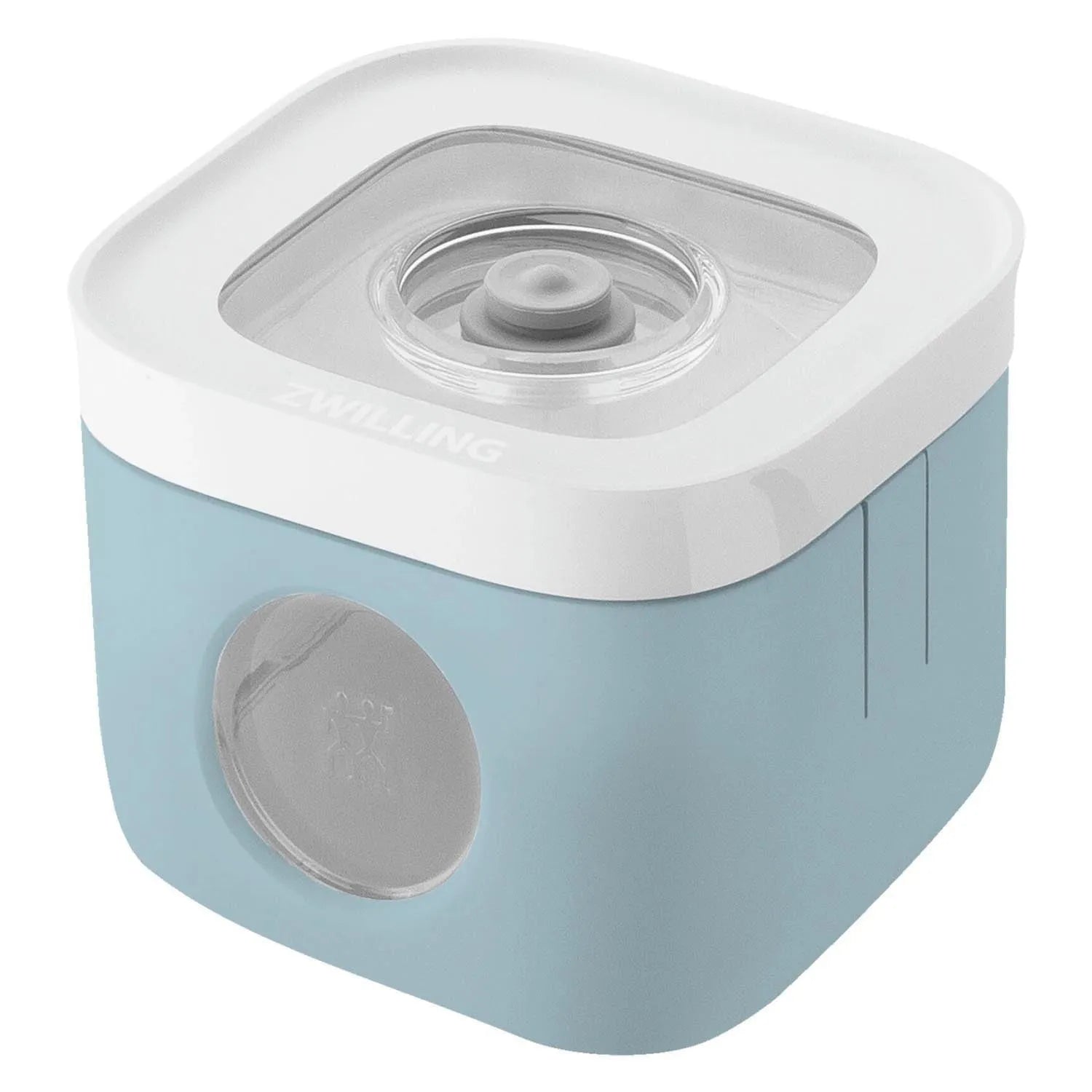 Praktische blaue Schutzhülle Cube Cover S von Zwilling, ideal für die sichere Aufbewahrung und den Schutz Ihrer Küchenutensilien.