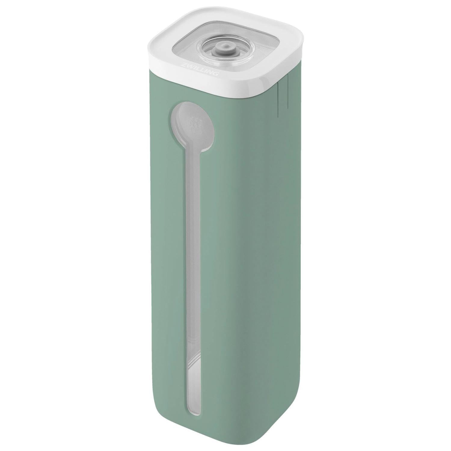 Eleganter Cube Cover 4S in Salbei von Zwilling, ideal für stilvolle Aufbewahrung und Organisation in Ihrer Küche.