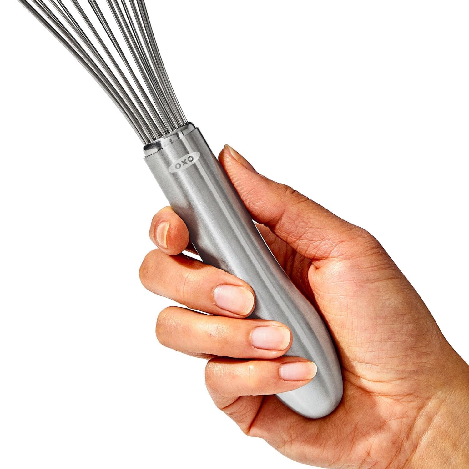Der OXO Good Grips Schneebesen aus Edelstahl bietet Komfort und Effizienz mit ergonomischem Griff und langlebiger Konstruktion.